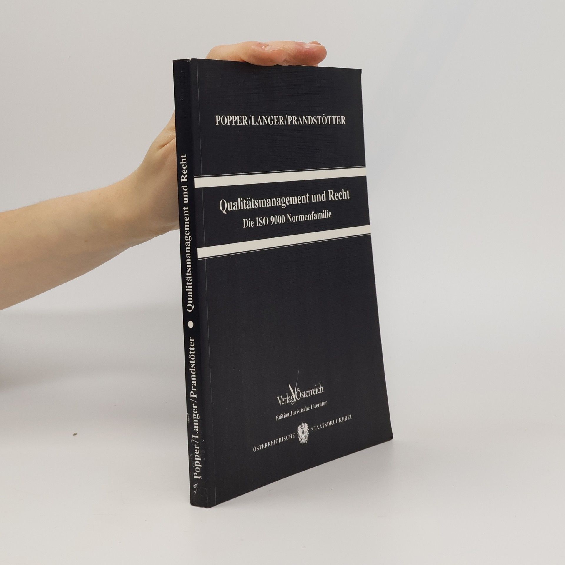 Alfred Popper Qualitätsmanagement und Recht