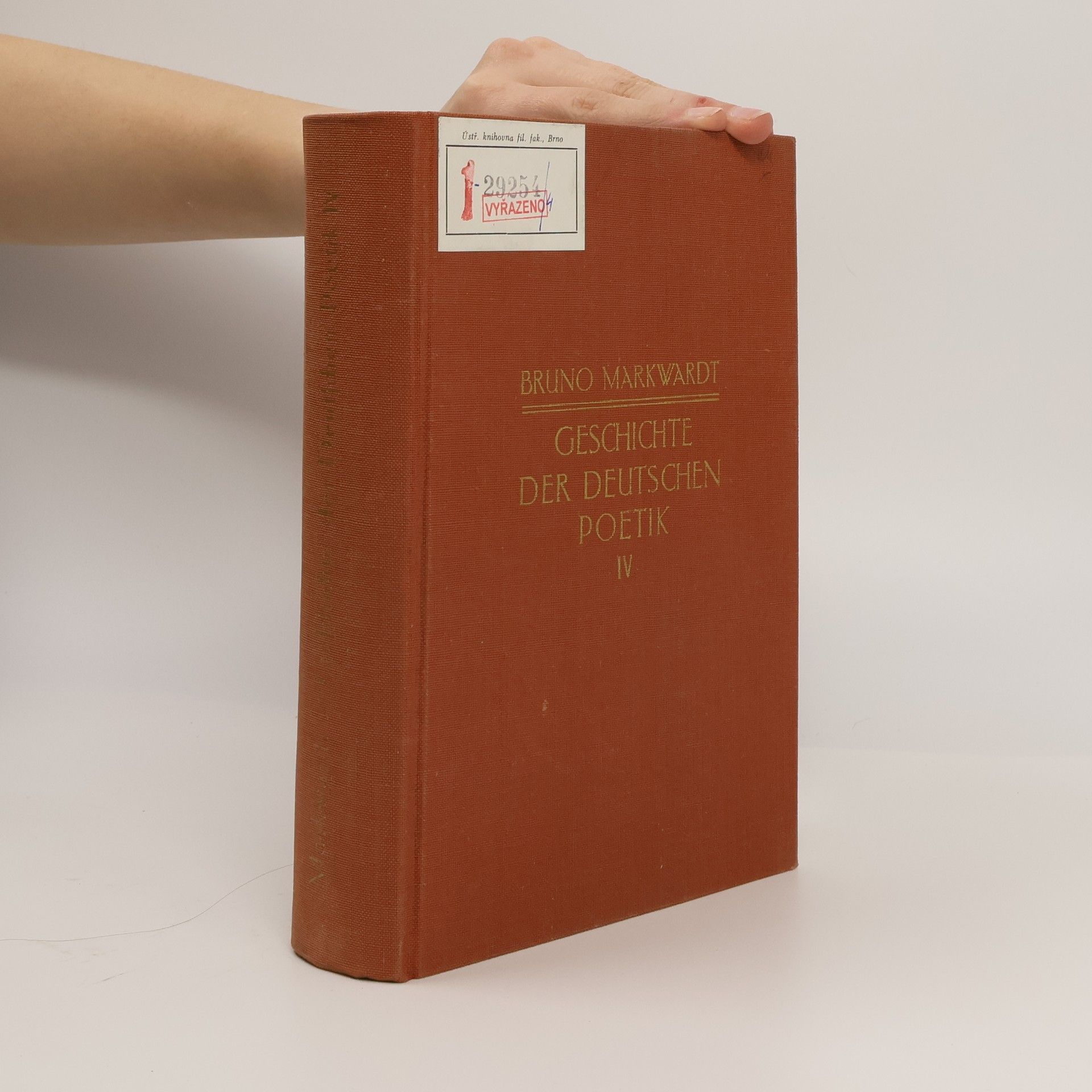 Bruno Markwardt Geschichte der deutschen Poetik: Das neunzehnte Jahrhundert IV.