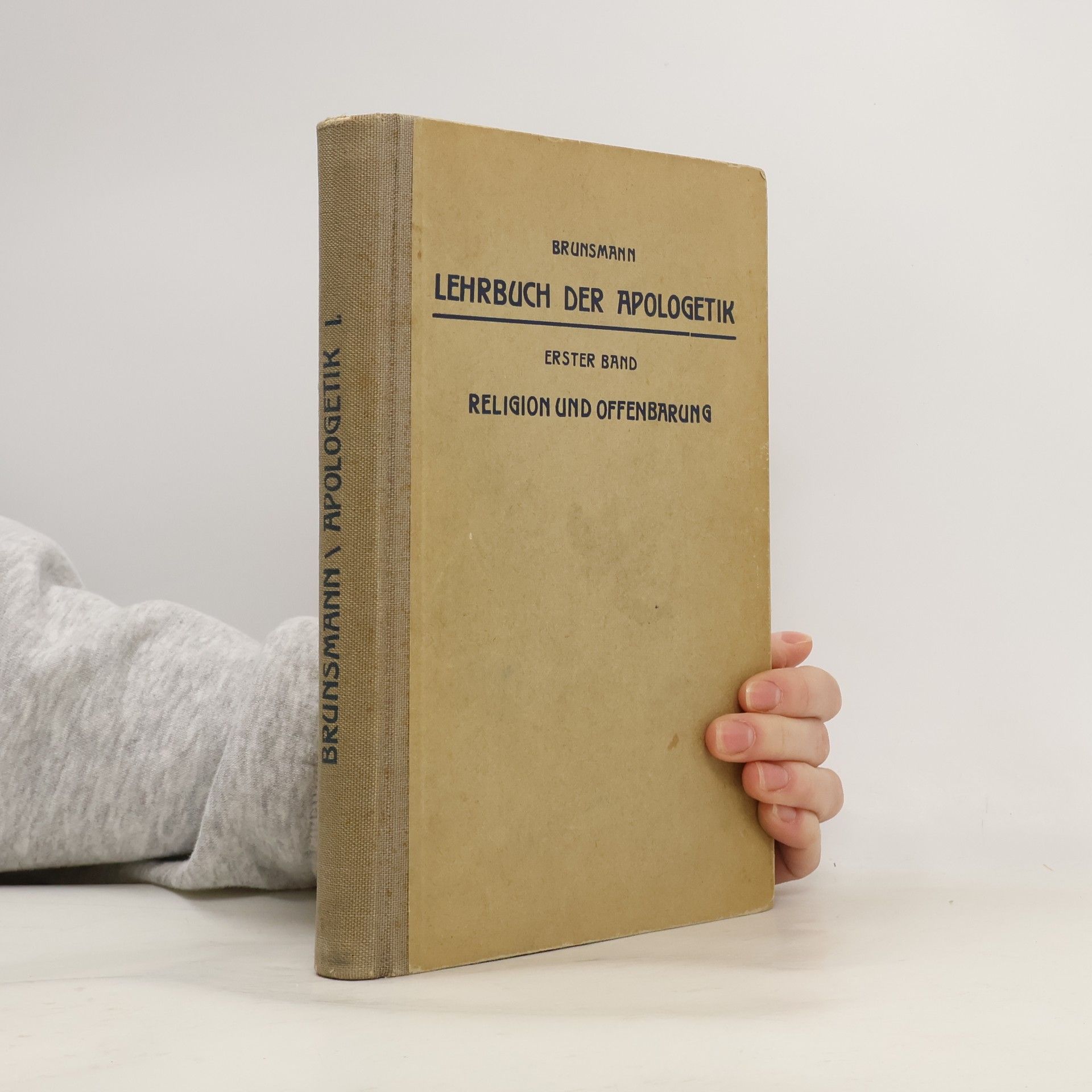 Johannes Brunsmann Lehrbuch der Apologetik I.