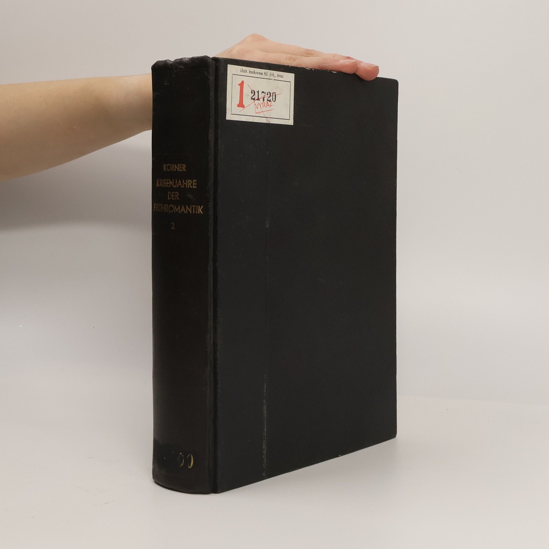 Josef Kröner Krisenjahre der Frühromantik 2