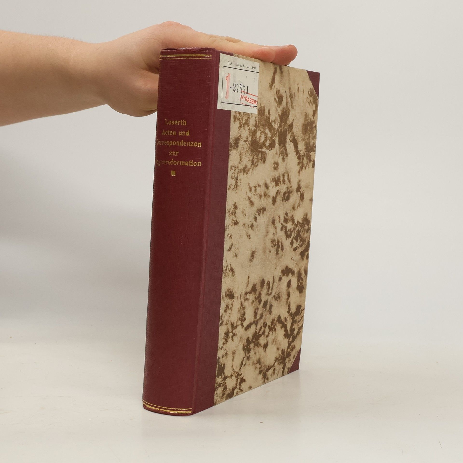 J. Loserth Loserth Acten und Correspondenzen zur Gegenreformation