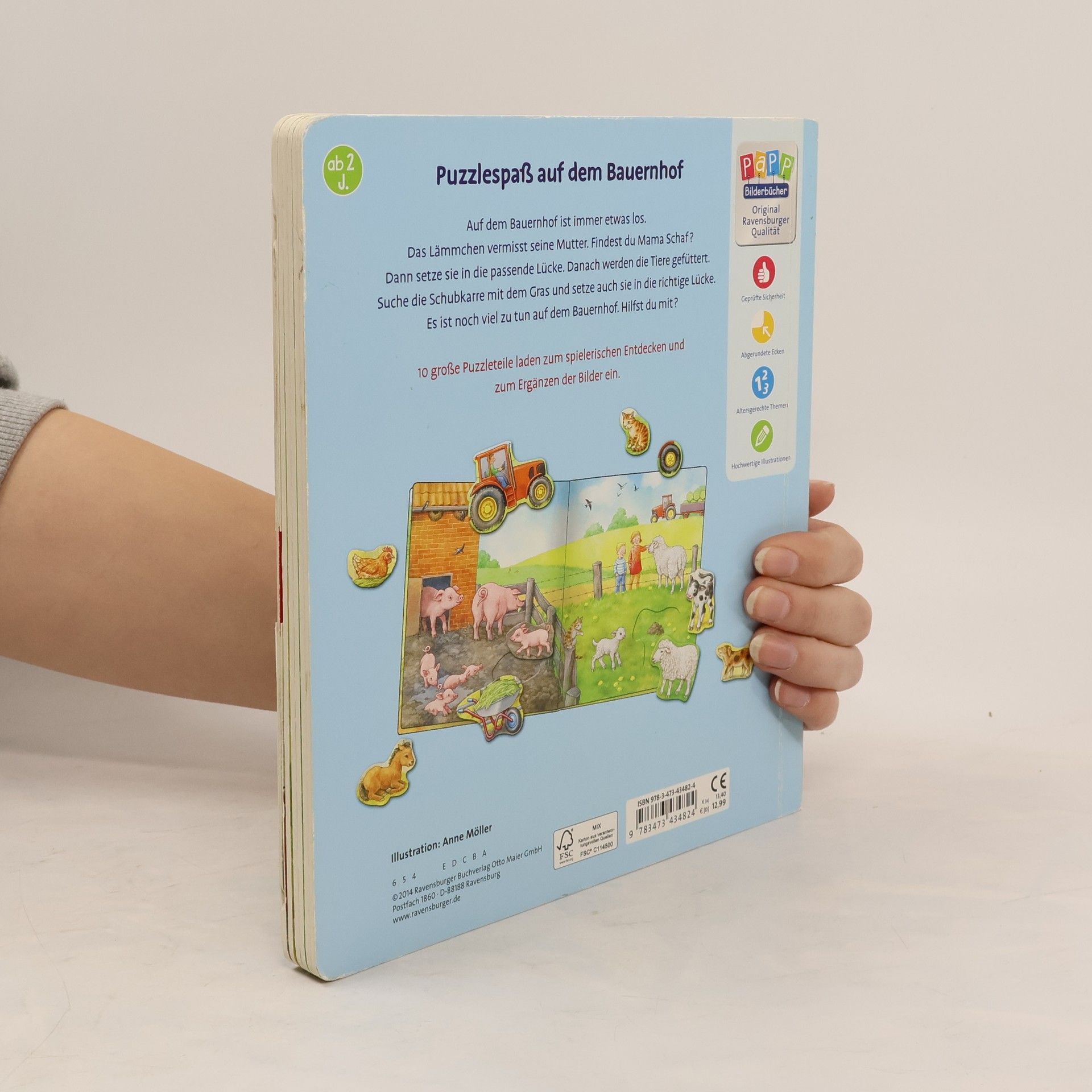 Anne Möller Mein großes Puzzle-Spielbuch Bauernhof
