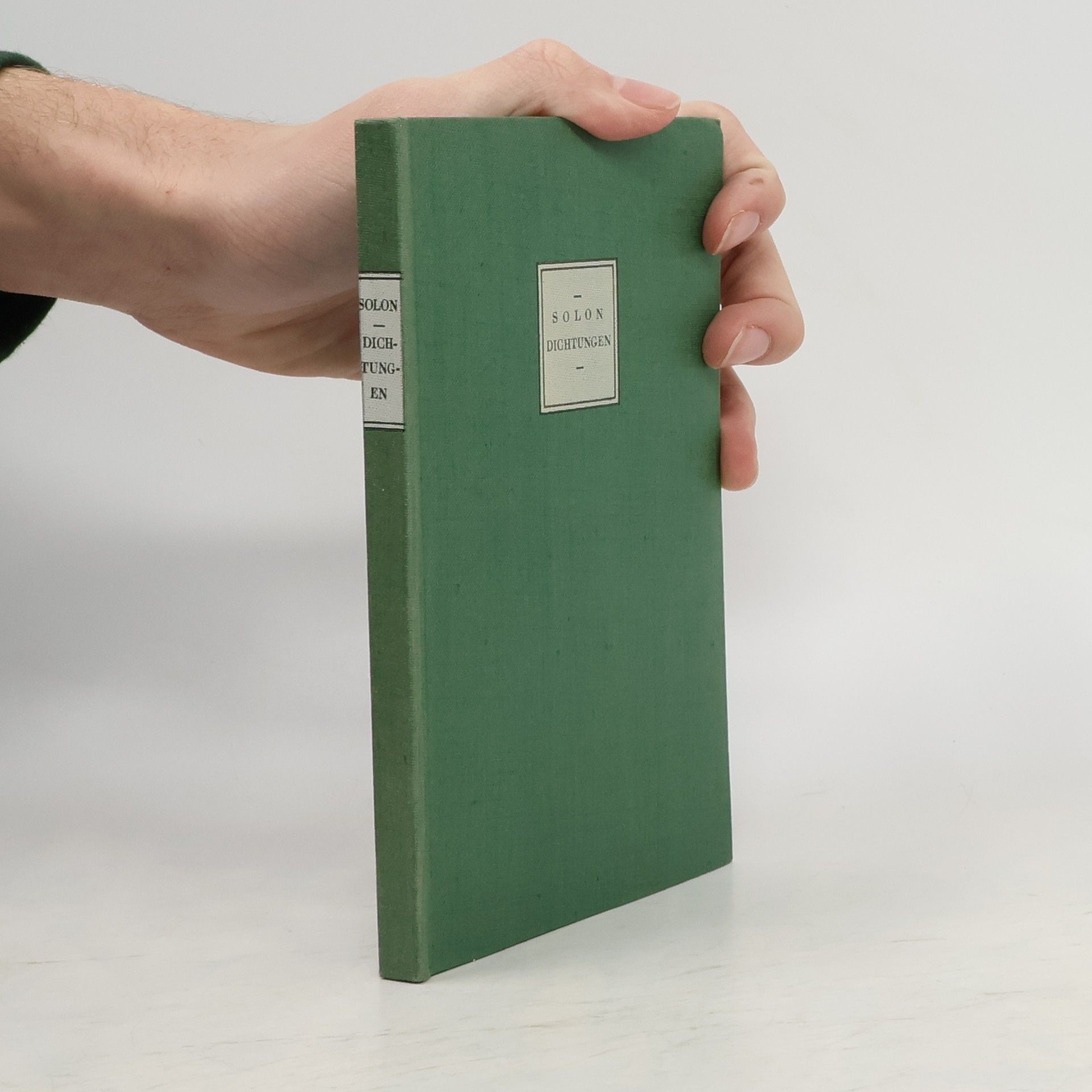 Solon Dichtungen, sämtliche Fragmente.