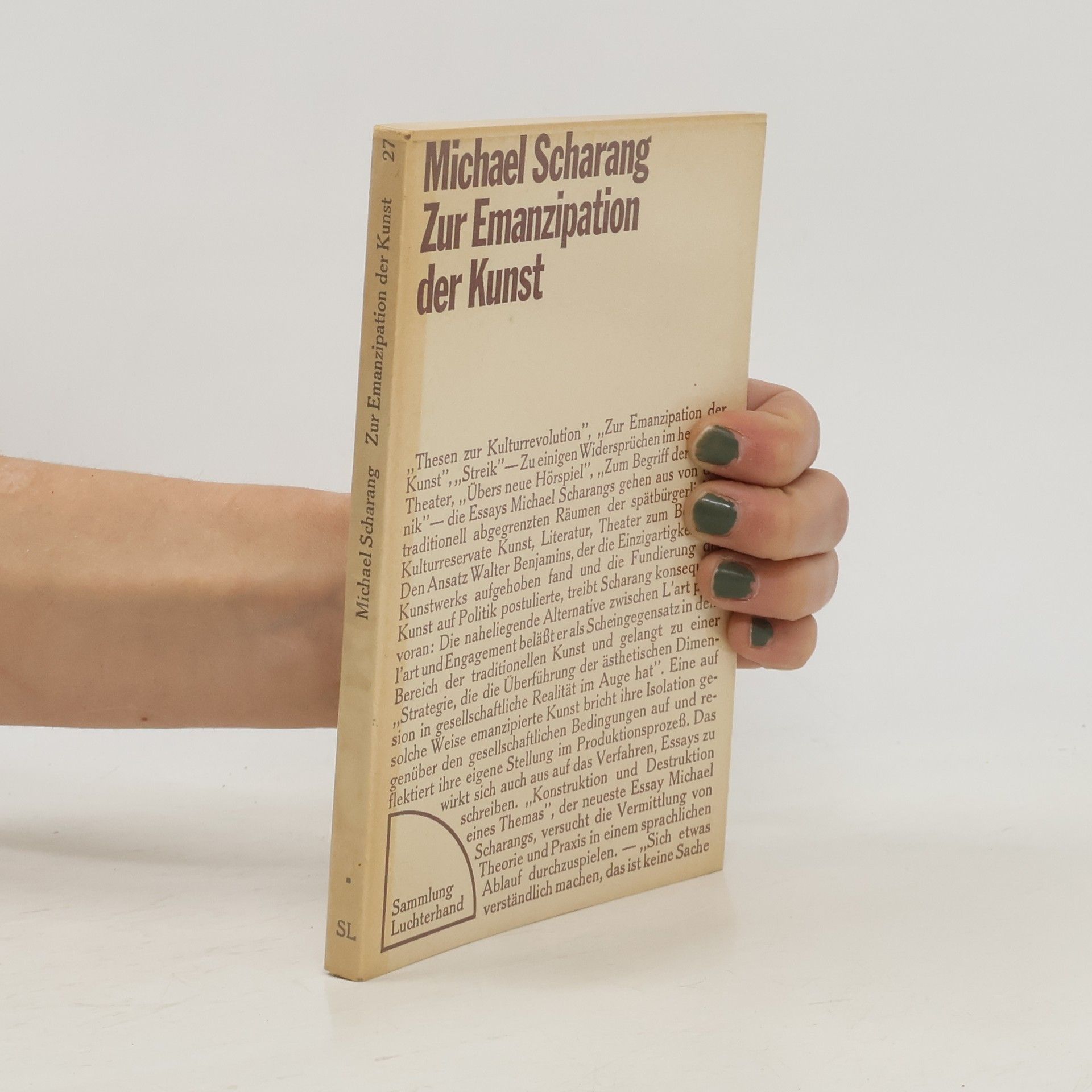 Zur Emanzipation der Kunst