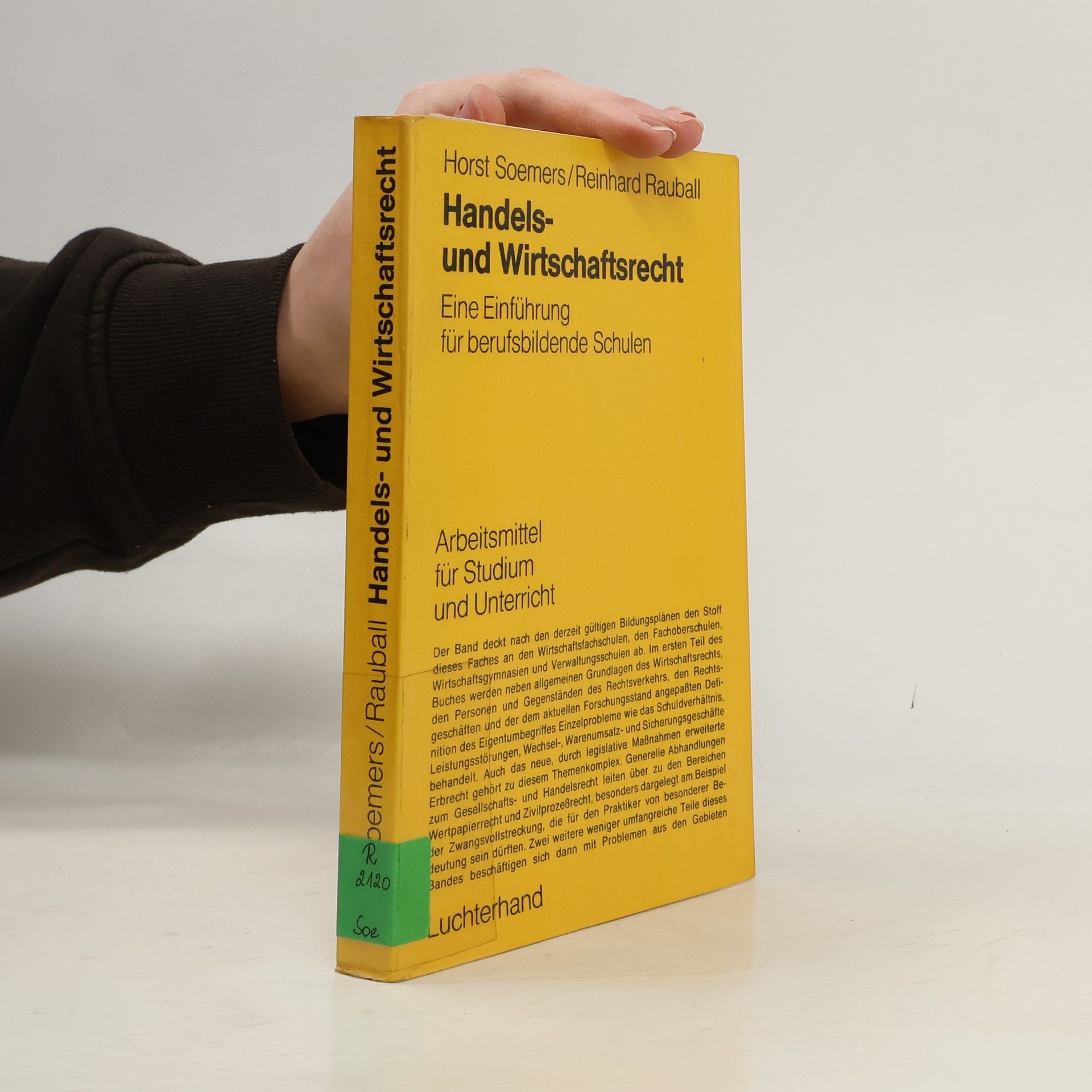 Horst Soemers Handels- und Wirtschaftsrecht