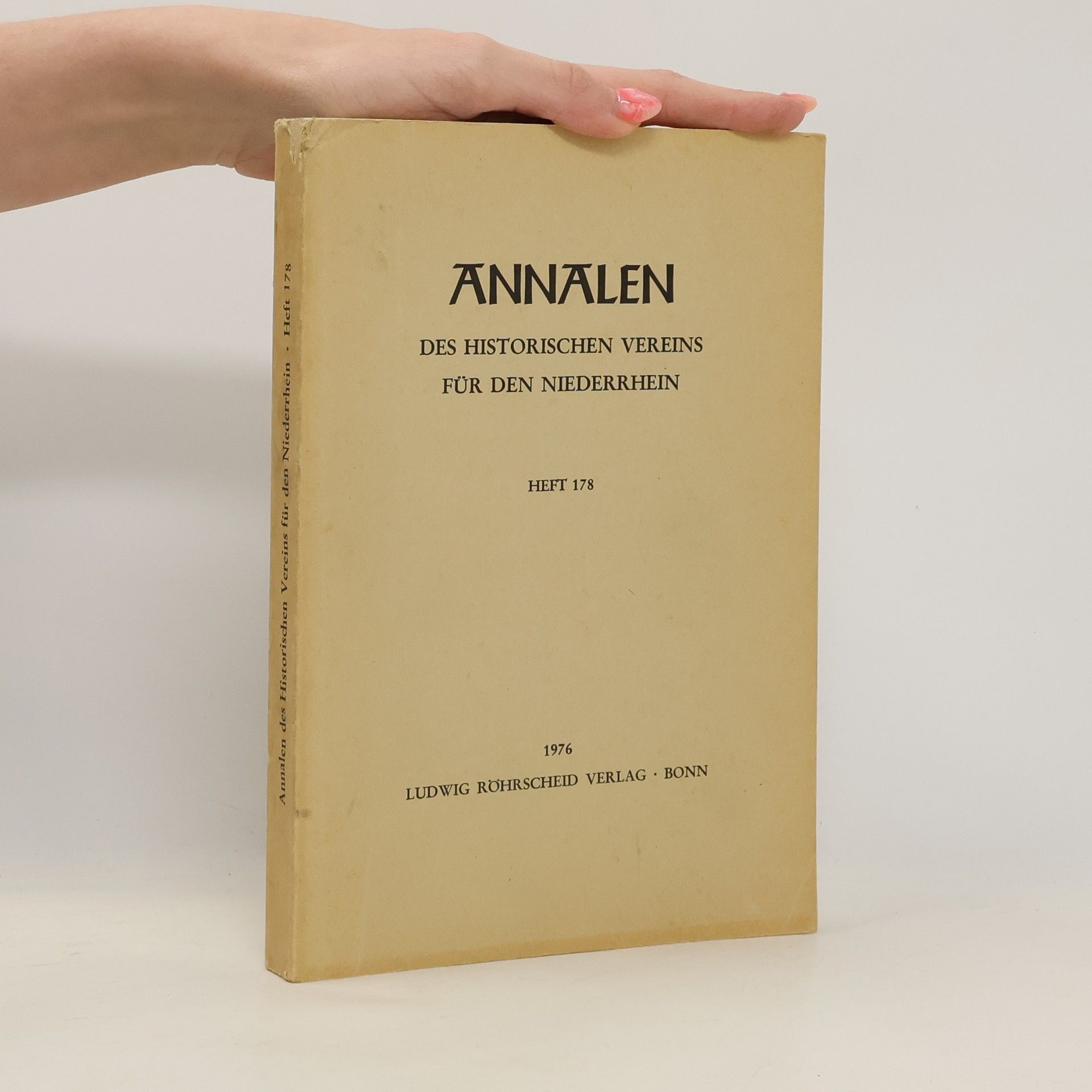 Autorenkollektiv Annalen des Historischen Vereins für den Niederrhein. Heft 178
