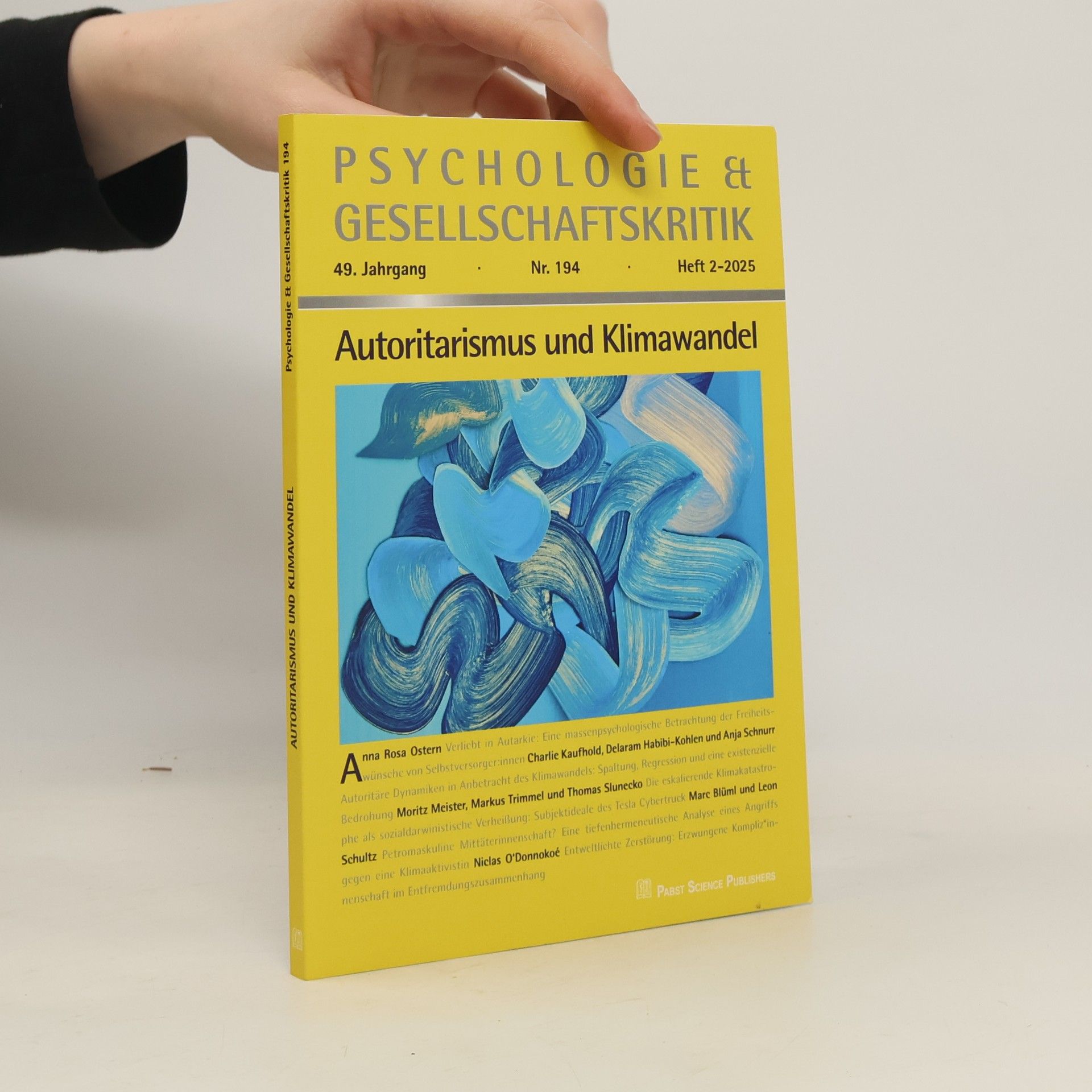Autorenkollektiv Psychologie & Gesellschaftskritik. Nr.194, Heft 2-2025