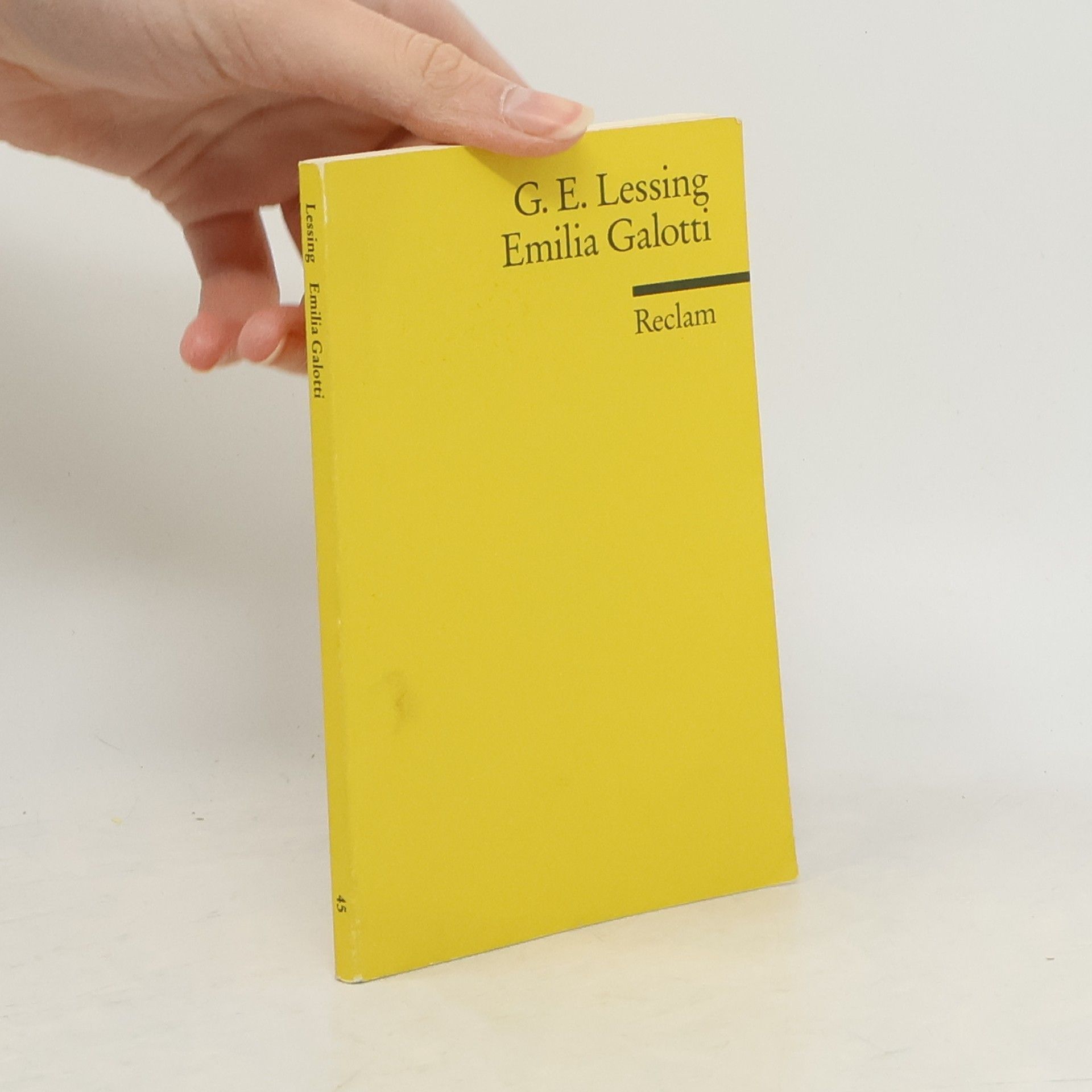 Gotthold Ephraim Lessing Emilia Galotti