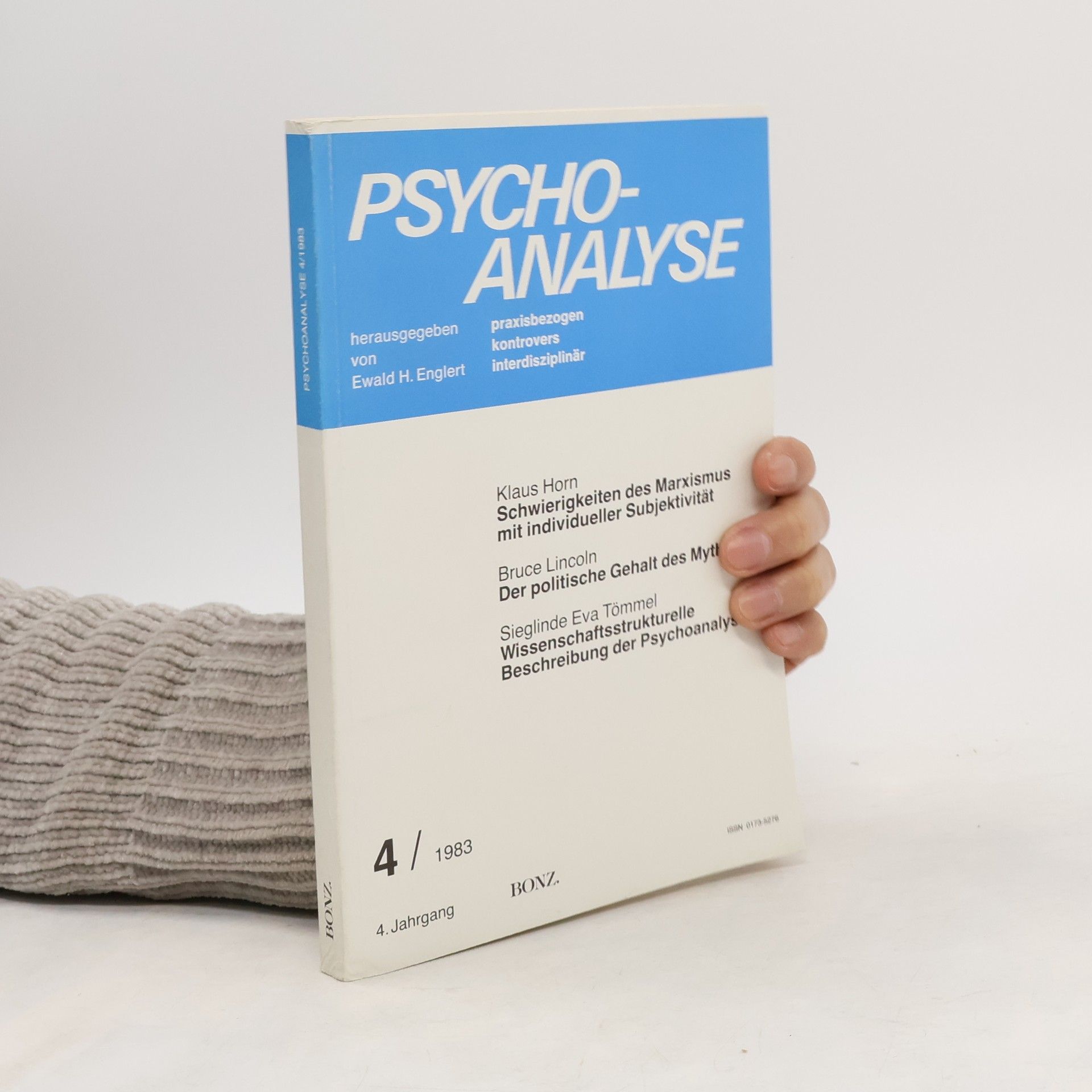 Ewald H. Englert  Psychoanalysis 4/1983