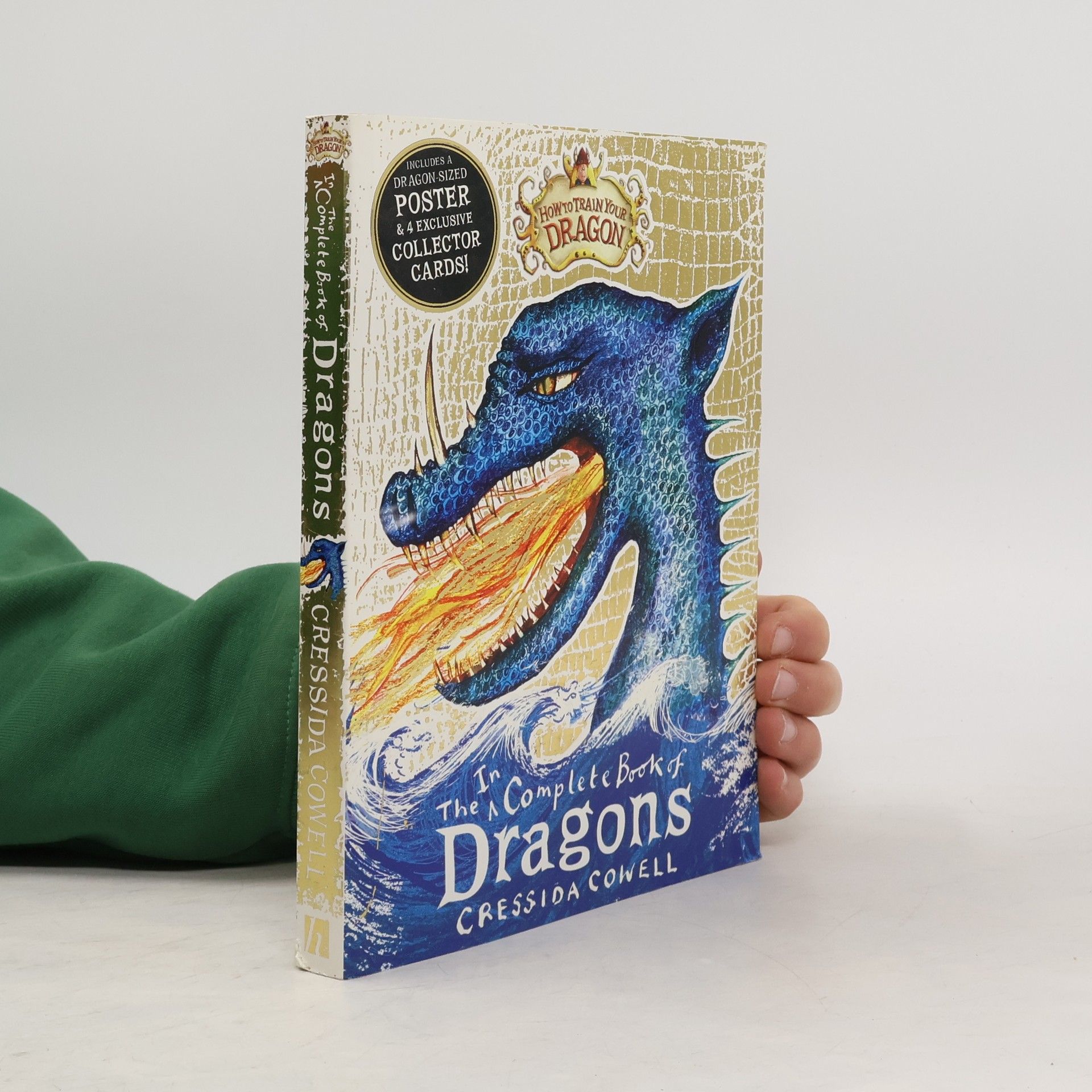 Cressida Cowell The Incomplete Book of Dragons, w. Poster & 4 Collector Cards