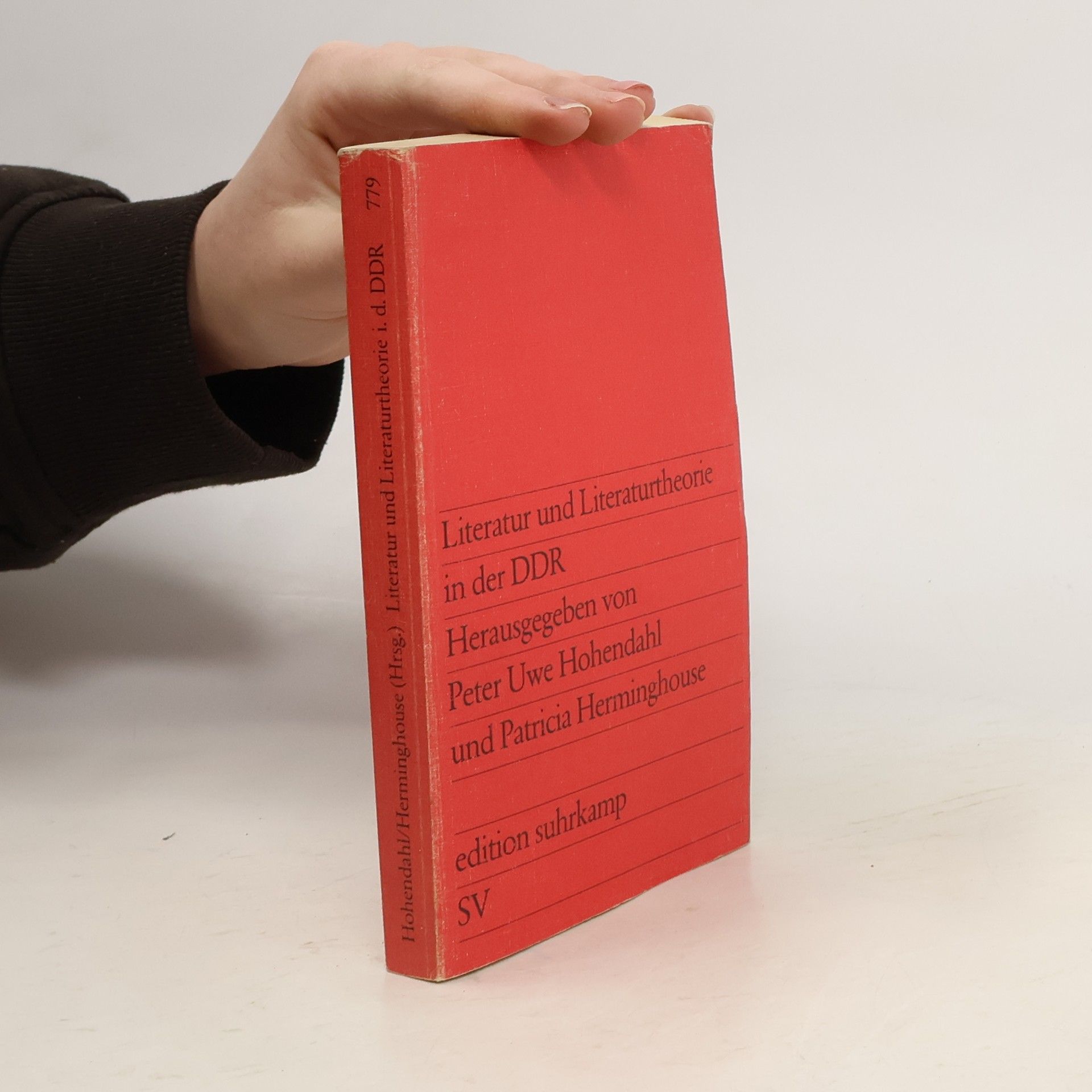 Peter Uwe Hohendahl Literatur und Literaturtheorie in der DDR