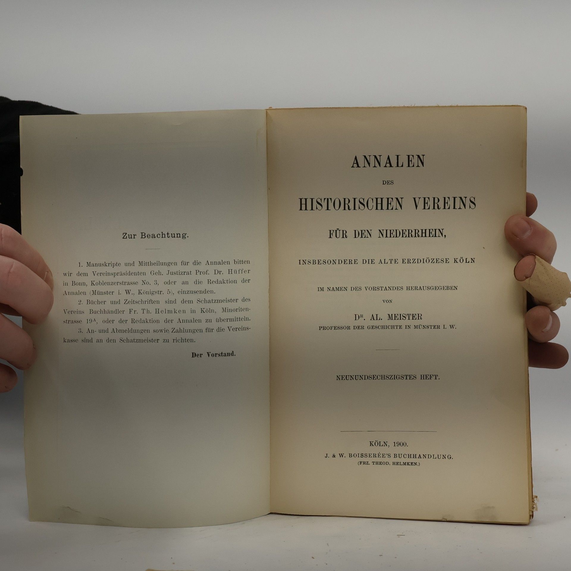 Autorenkollektiv Annalen des Historischen Vereins für den Niederrhein