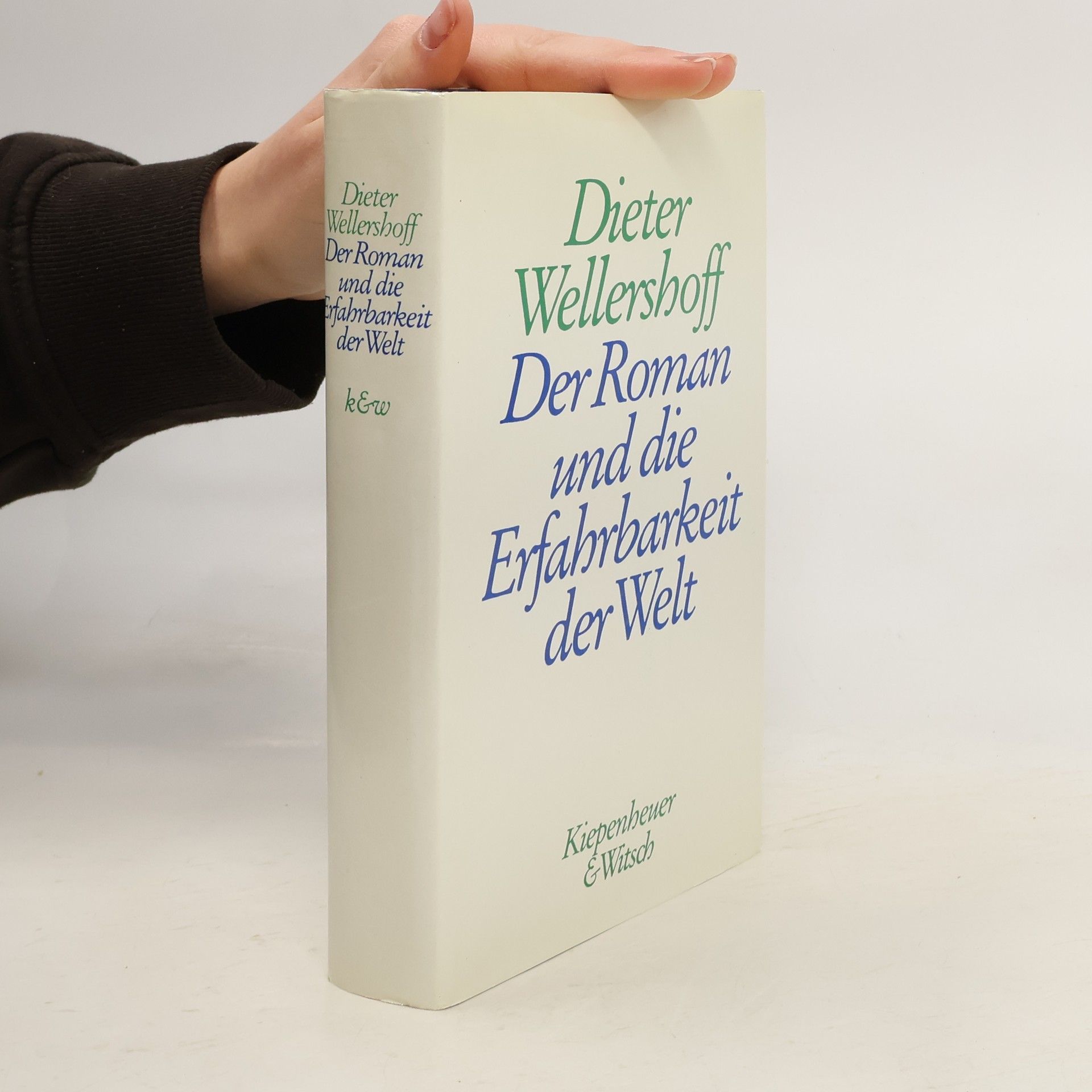 Dieter Wellershoff Der Roman und die Erfahrbarkeit der Welt