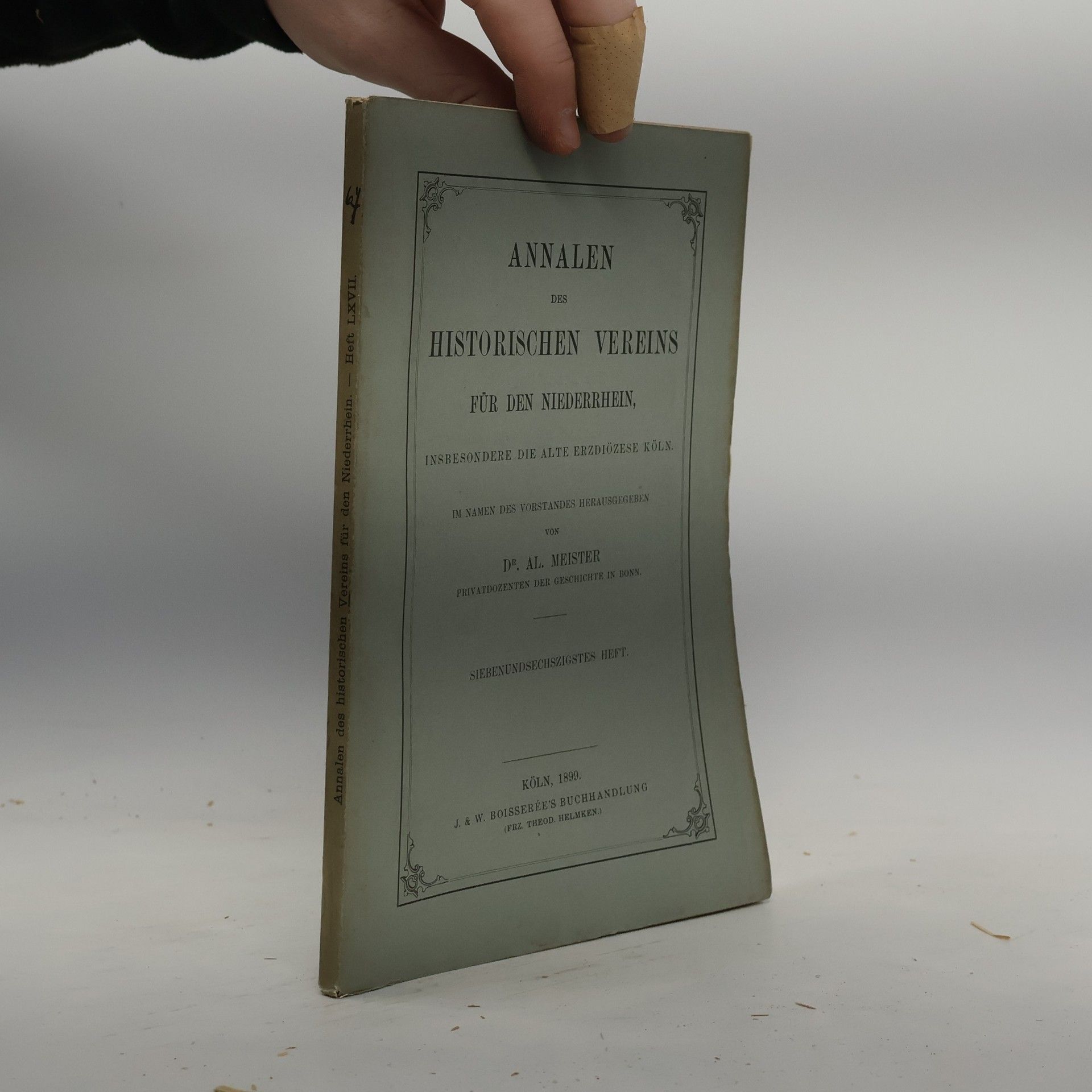 Collectif d'auteurs Annalen des historischen Vereins für den Niederrhein