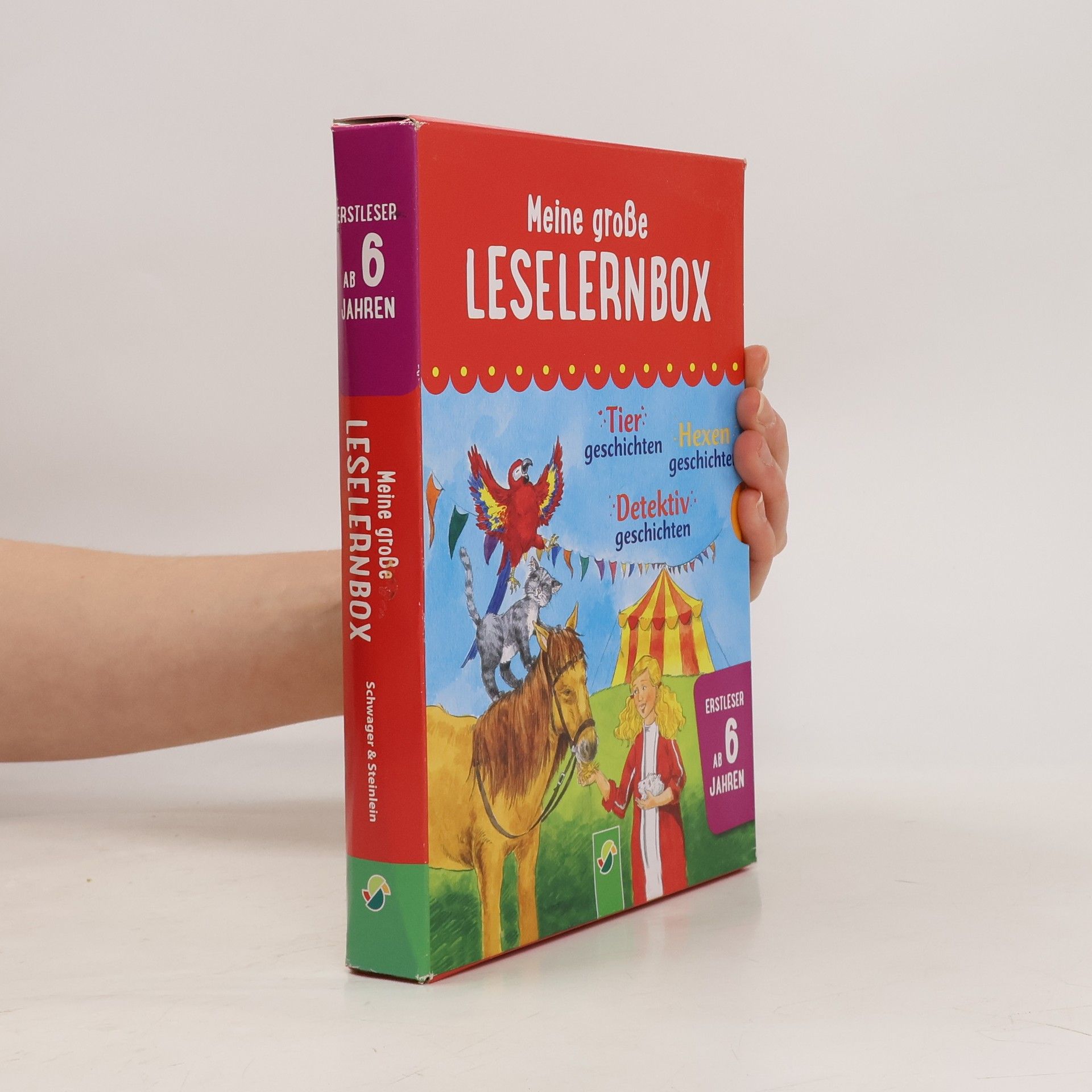 Anke Breitenborn Meine große Leselernbox - Tiergeschichten, Hexengeschichten, Detektivgeschichten, 3 Bde.