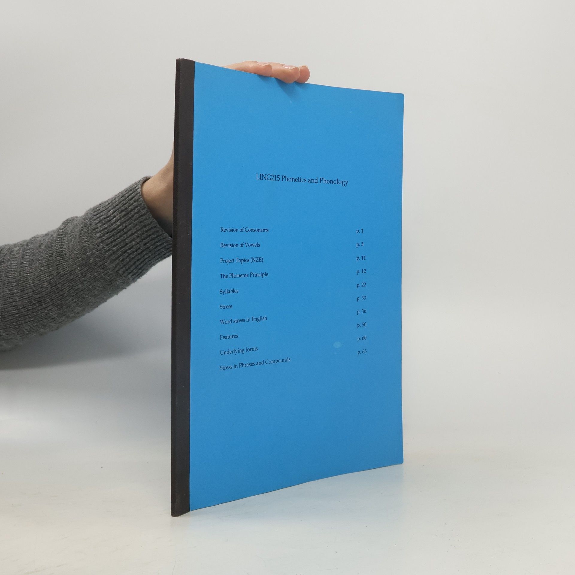 Various authors LING215 Phonetics and Phonology