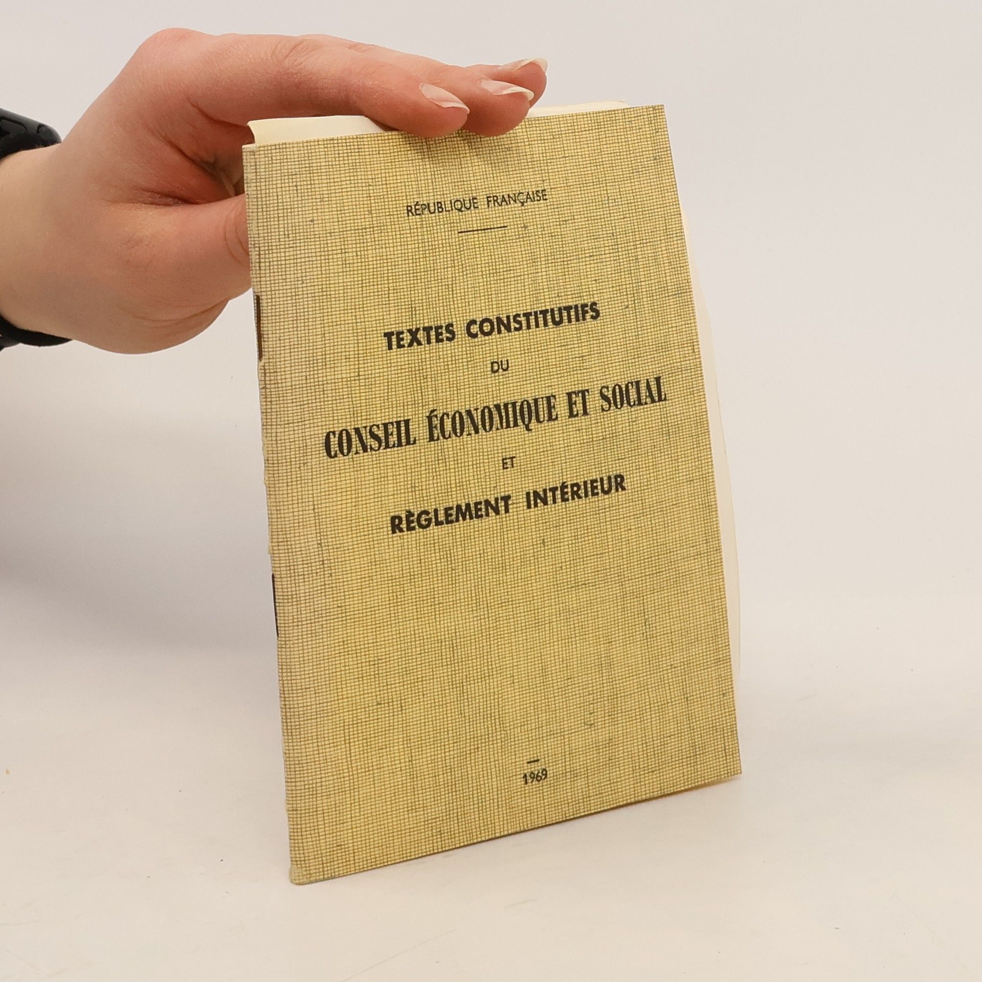 Various authors Textes constitutifs du conseil économique et social et règlement interieur