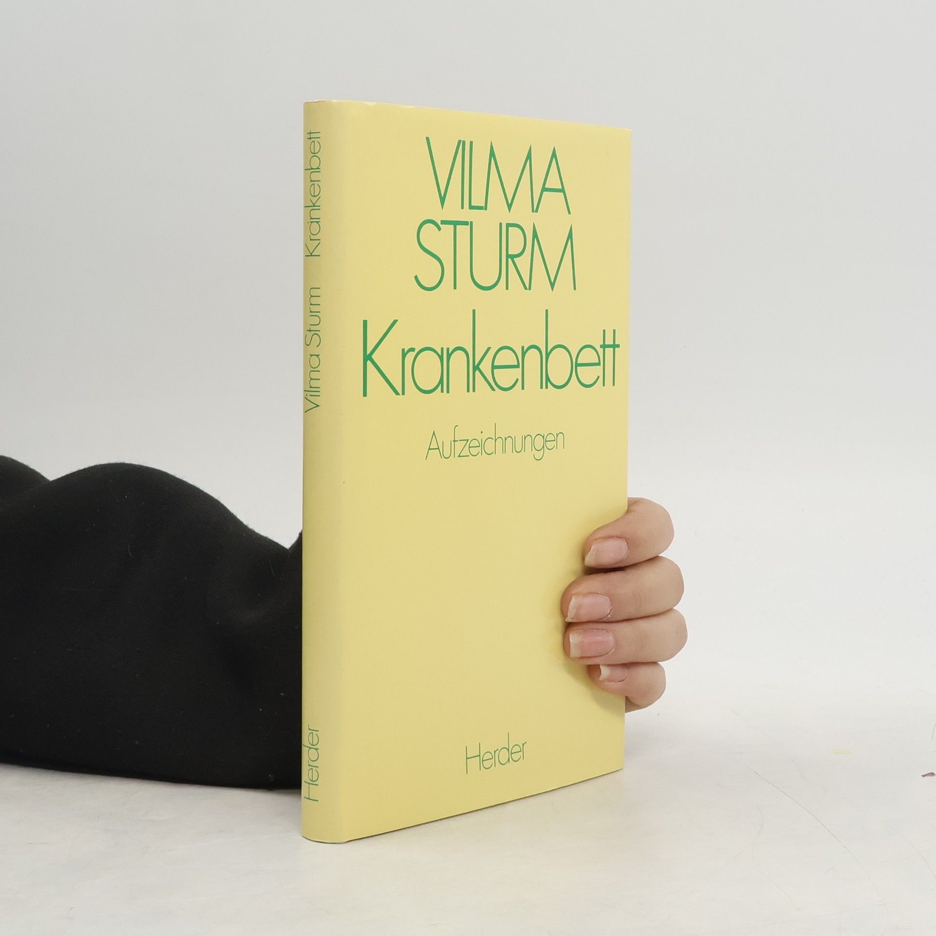 Vilma Sturm Krankenbett