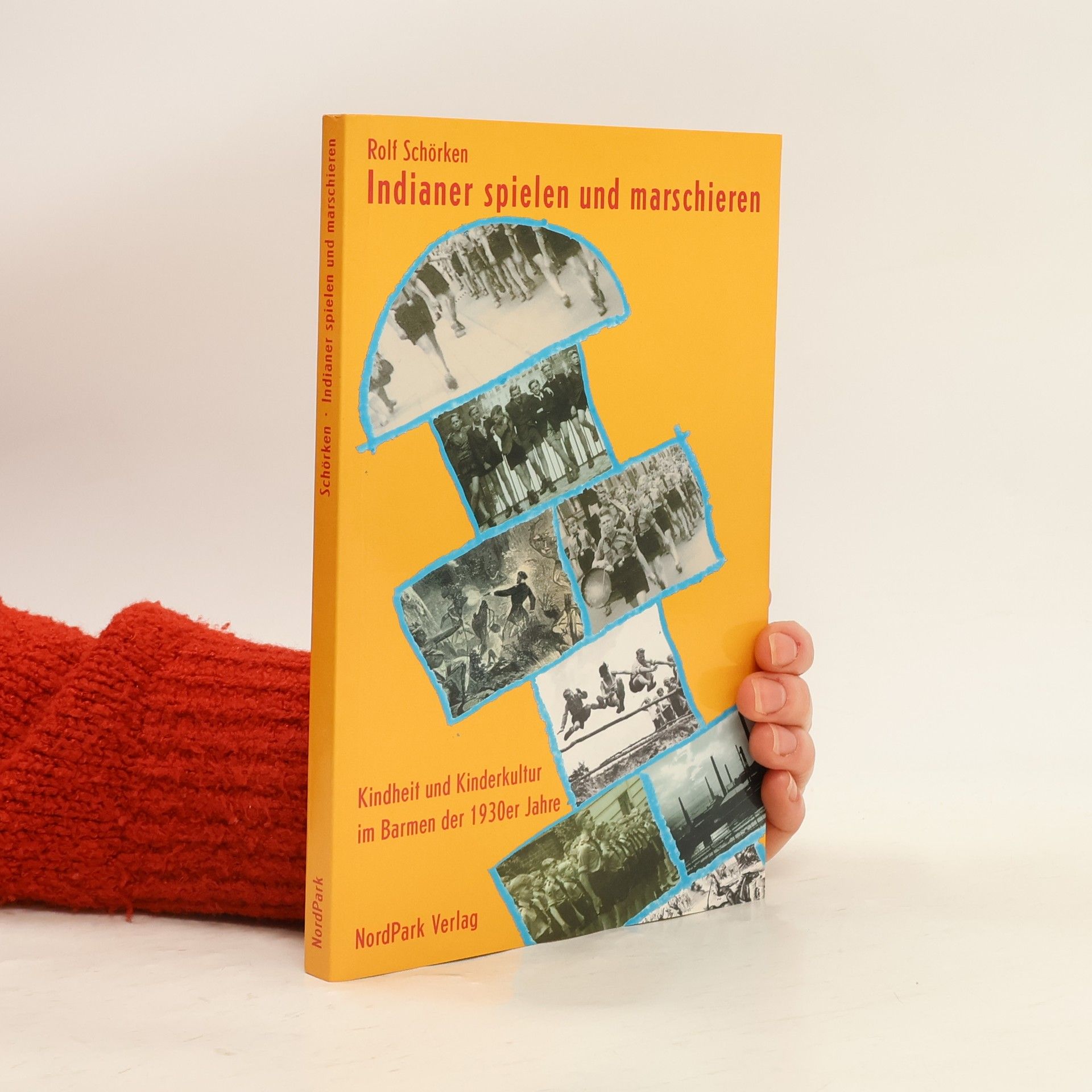 Indianer spielen und marschieren