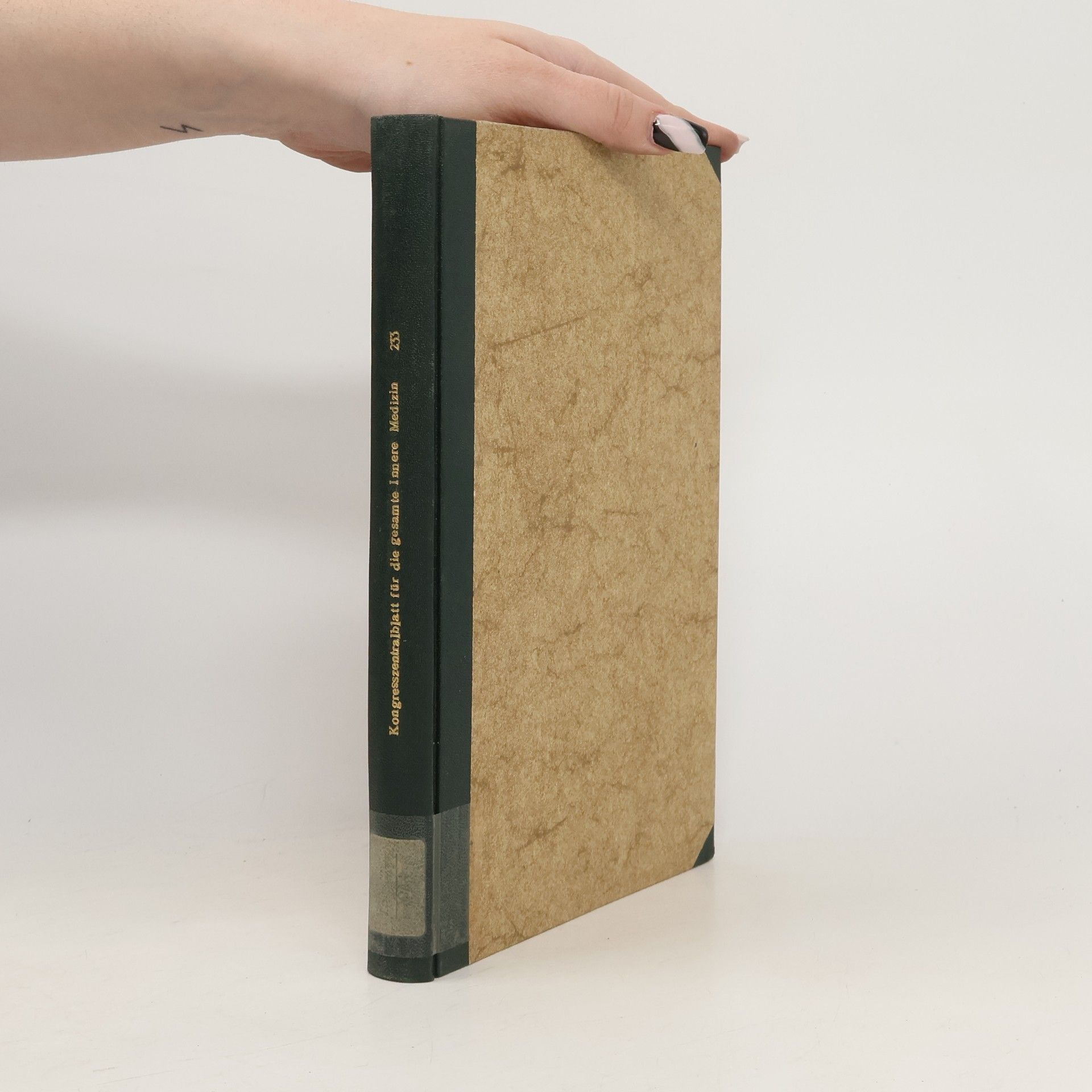 Autores varios Kongresszentralblatt für die gesamte innere Medizin und ihre Grenzgebiete