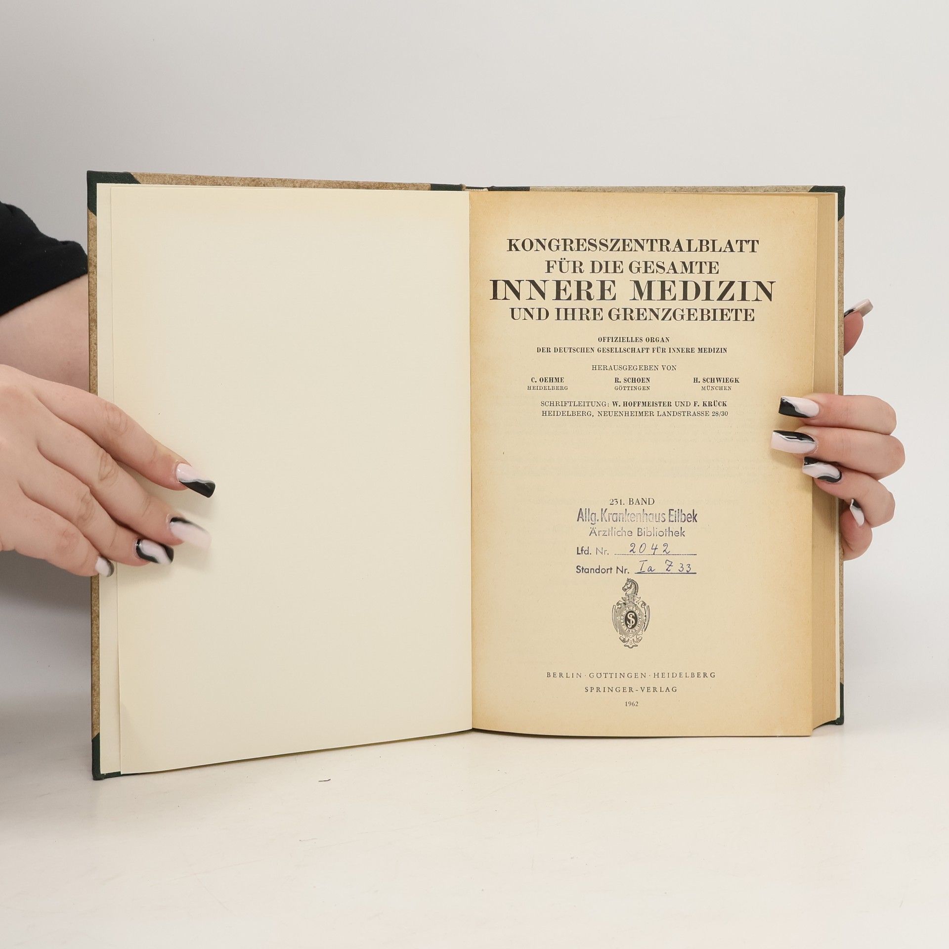 Autorenkollektiv Kongresszentralblatt für die gesamte innere Medizin und ihre Grenzgebiete