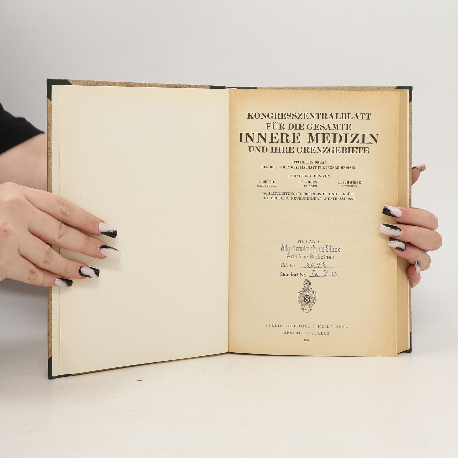 Autorenkollektiv Kongresszentralblatt für die gesamte innere Medizin und ihre Grenzgebiete