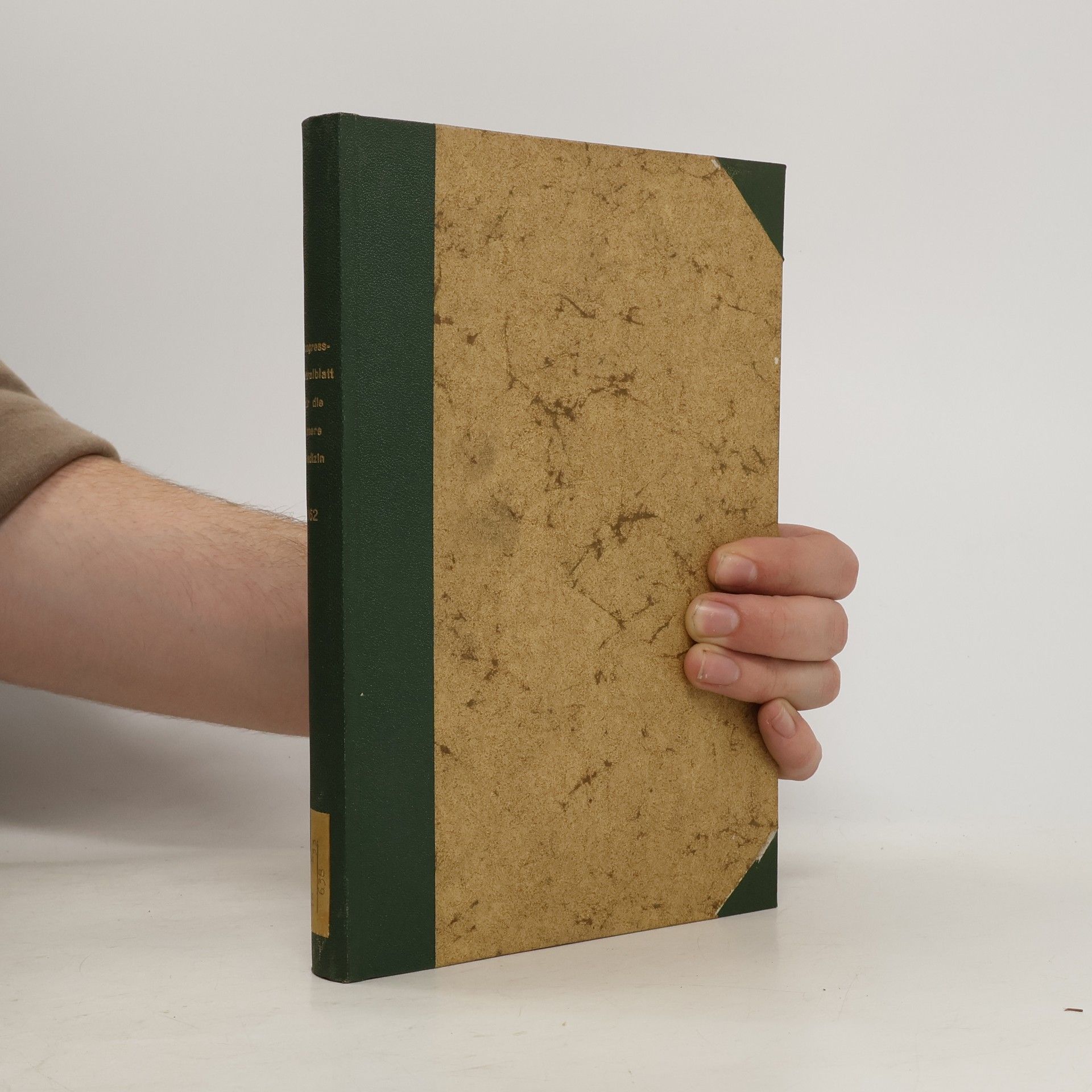 Autores varios Kongresszentralblatt für die gesamte innere Medizin und ihre Grenzgebiete