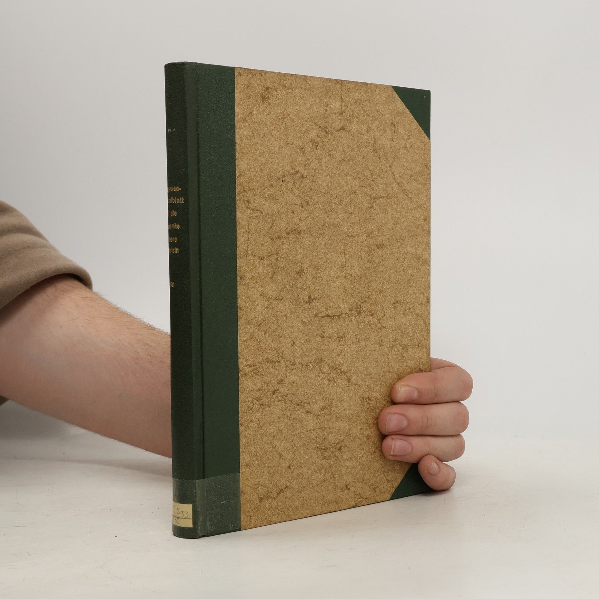 Autores varios Kongresszentralblatt für die gesamte Innere Medizin und ihre Grenzgebiete