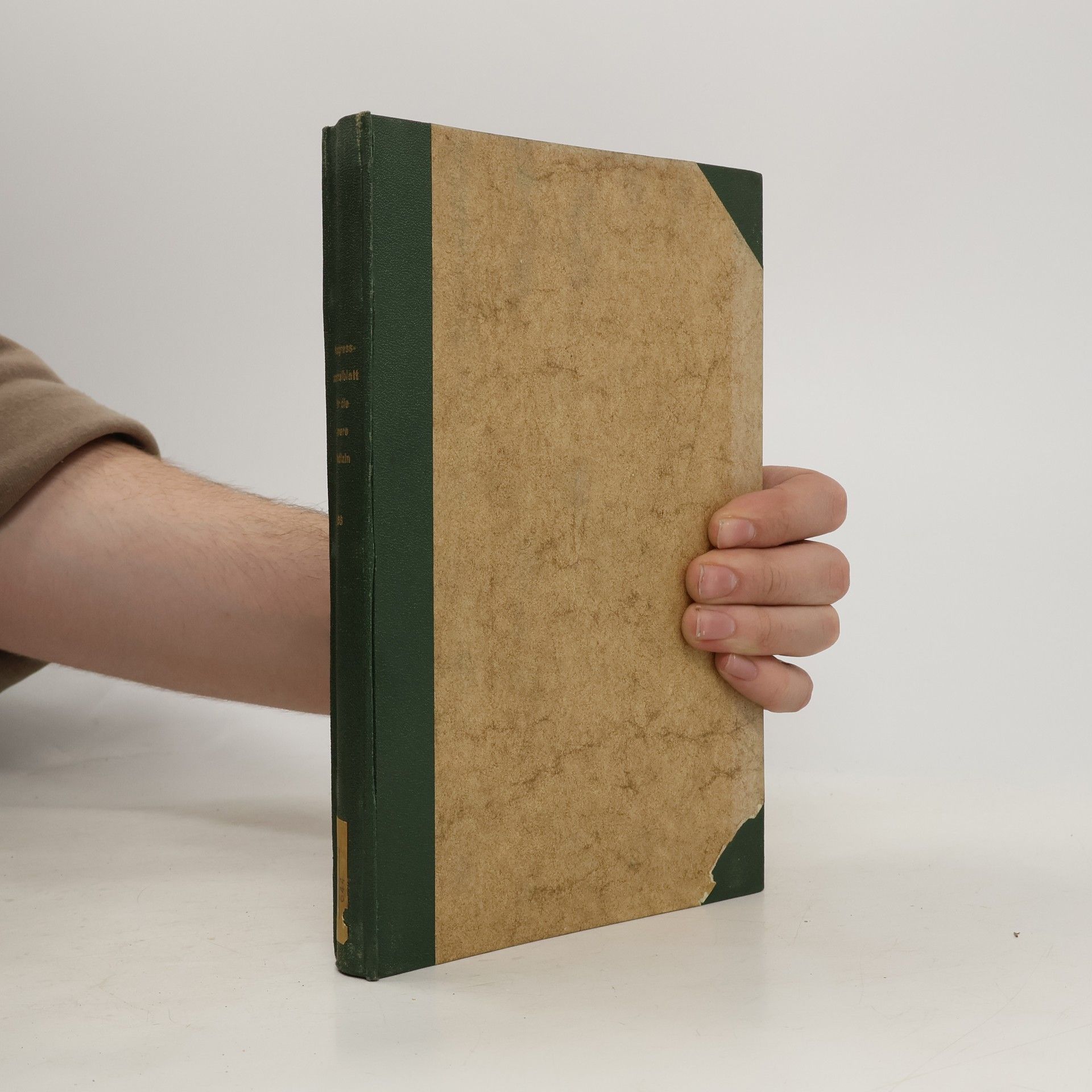 Autores varios Kongresszentralblatt für die Gesamte innere Medizin und ihre Grenzgebiete 168