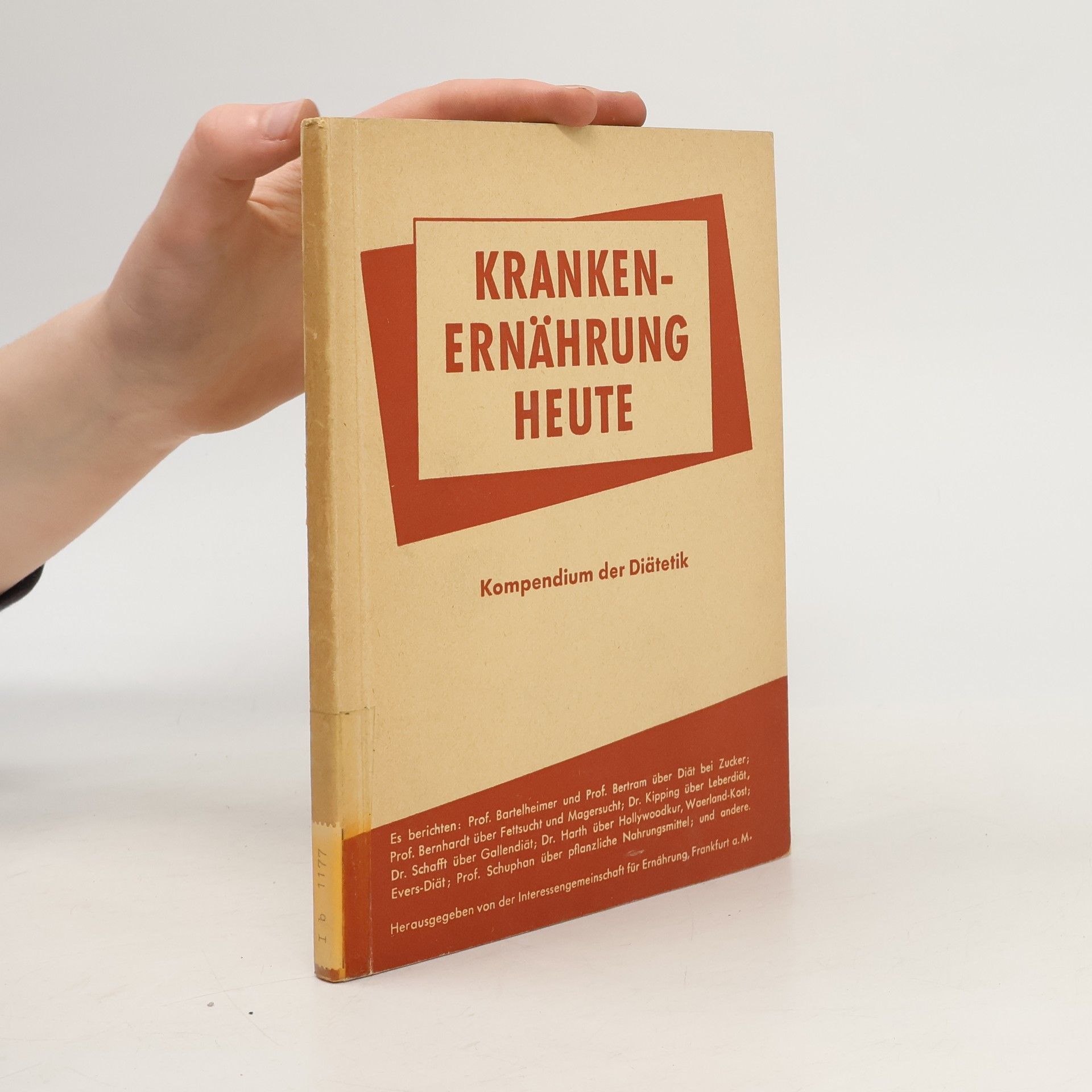 Collectif d'auteurs Krankenernährung Heute