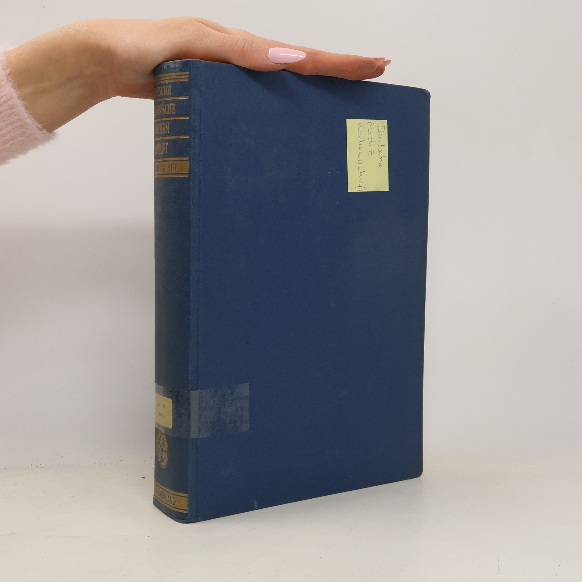 Autorenkollektiv Deutsche medizinische wochenschrift. 1 Halbjahr 1966