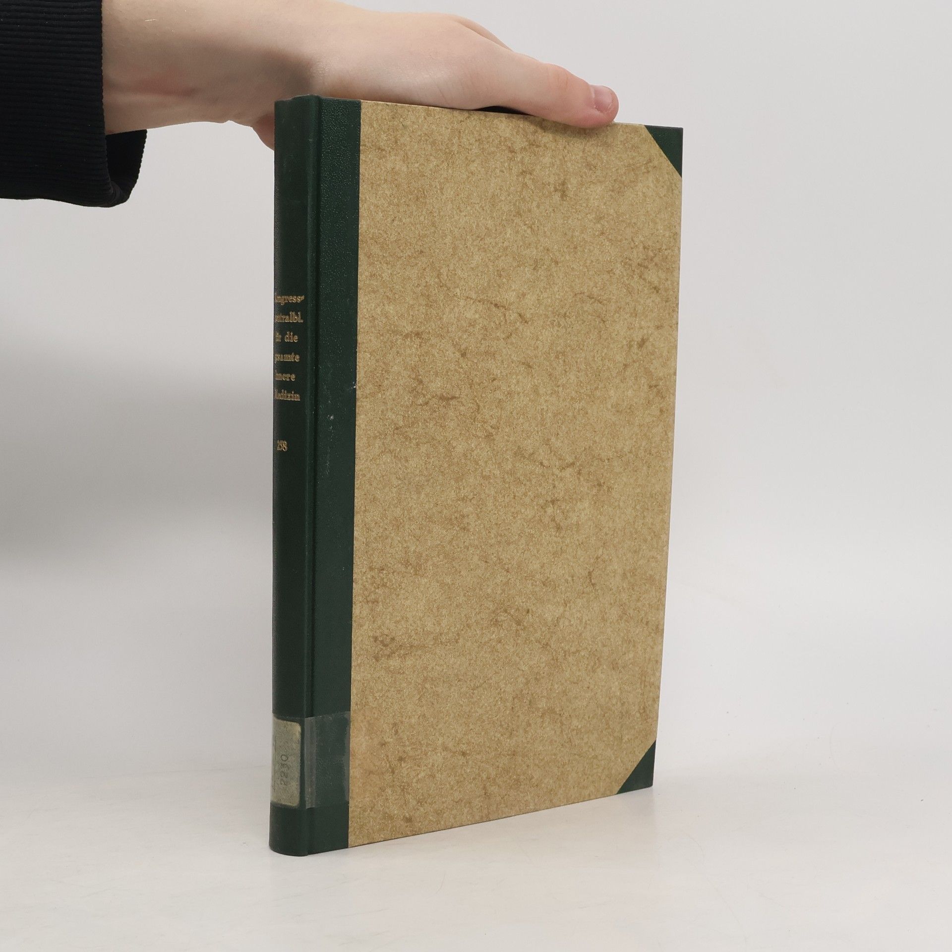 Autores varios Kongresszentralblatt für die gesamte Innere Medizin und ihre Grenzgebiete 258. Band