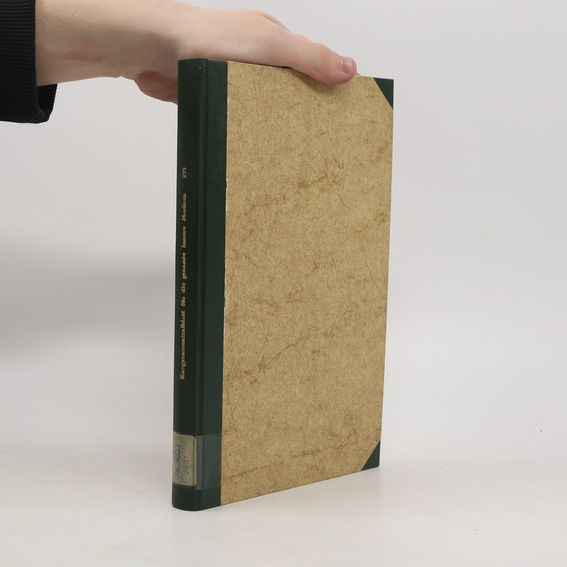 Autores varios Kongresszentralblatt für die gesamte Innere Medizin und ihre Grenzgebiete 359. Band