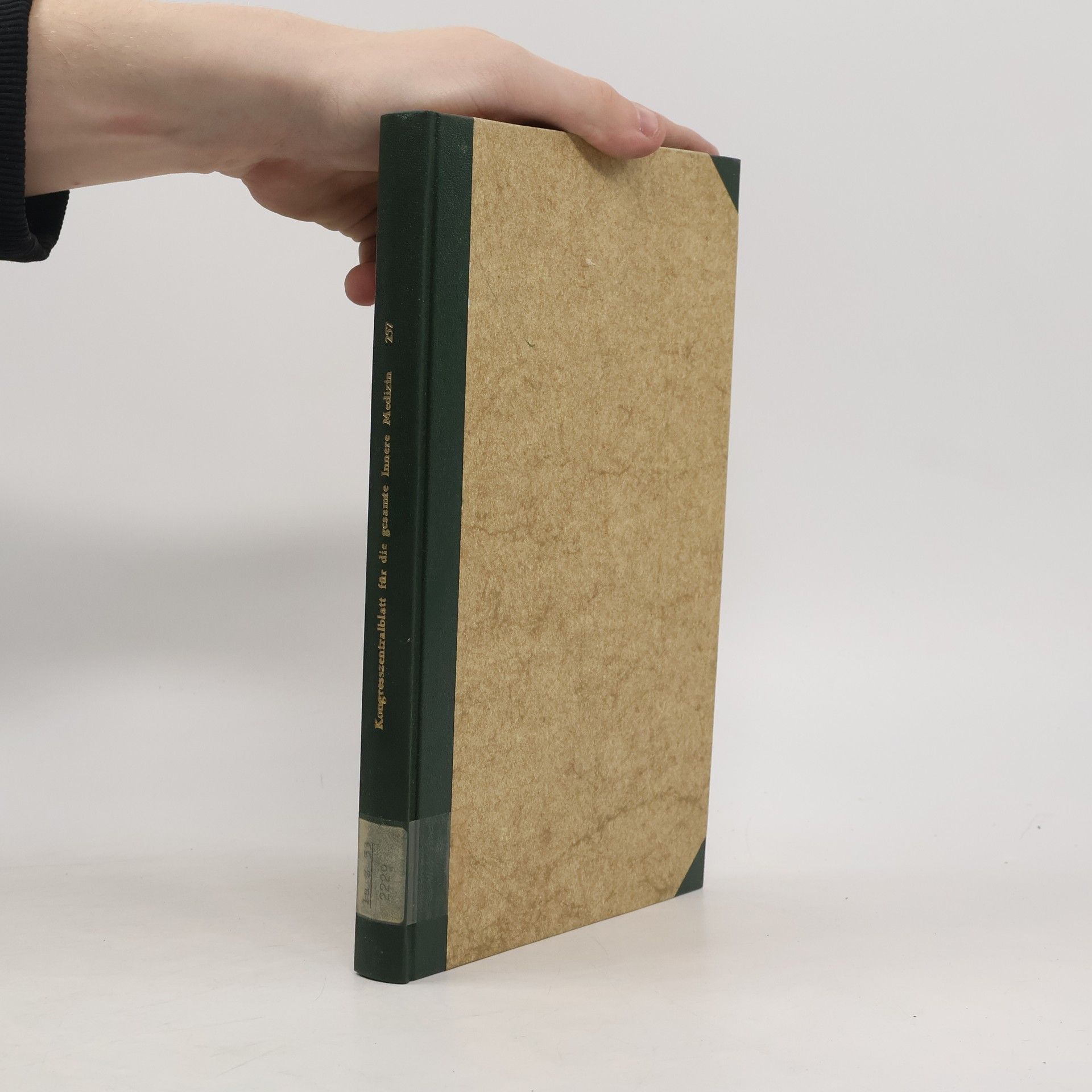 Autores varios Kongresszentralblatt für die gesamte Innere Medizin und ihre Grenzgebiete 257.Band