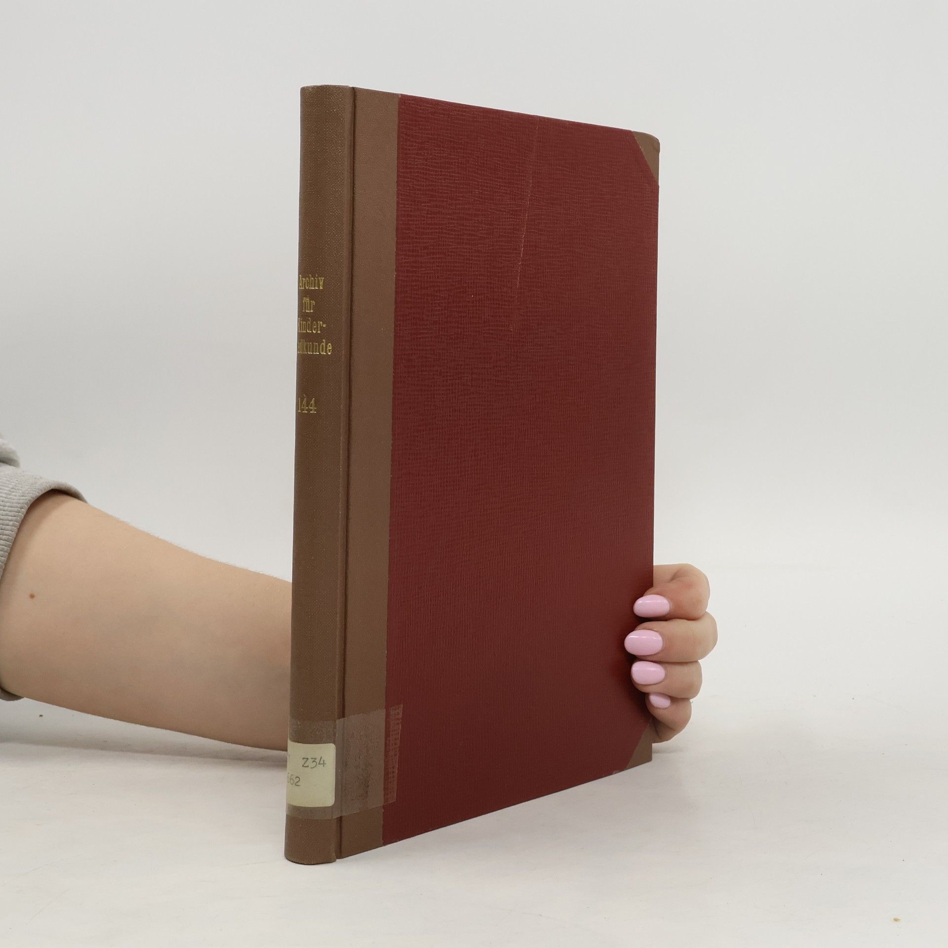 Autores varios Archiv für Kinderheilkunde 144