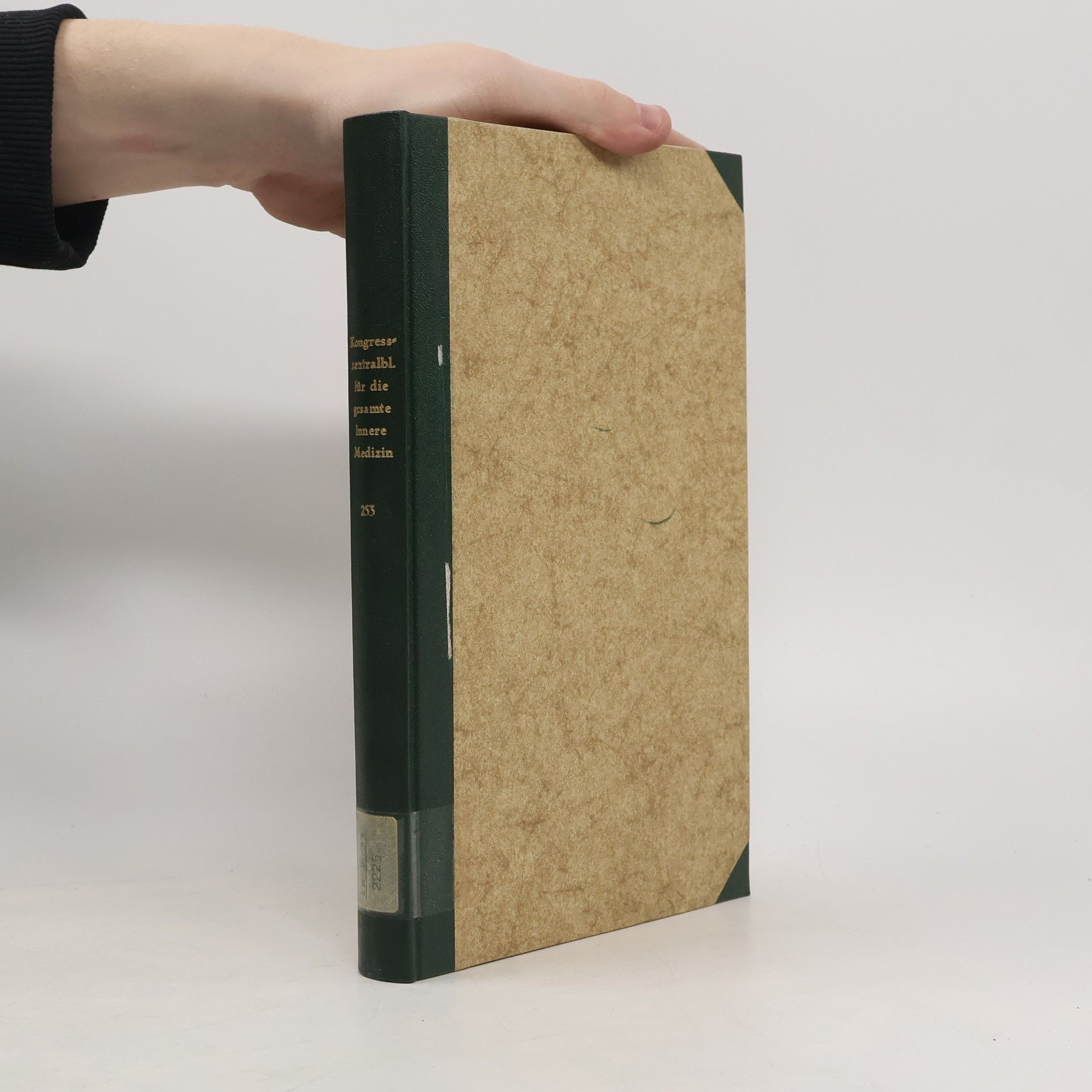 Autores varios Kongresszentralblatt für die gesamte Innere Medizin und ihre Grenzgebiete 253. Band