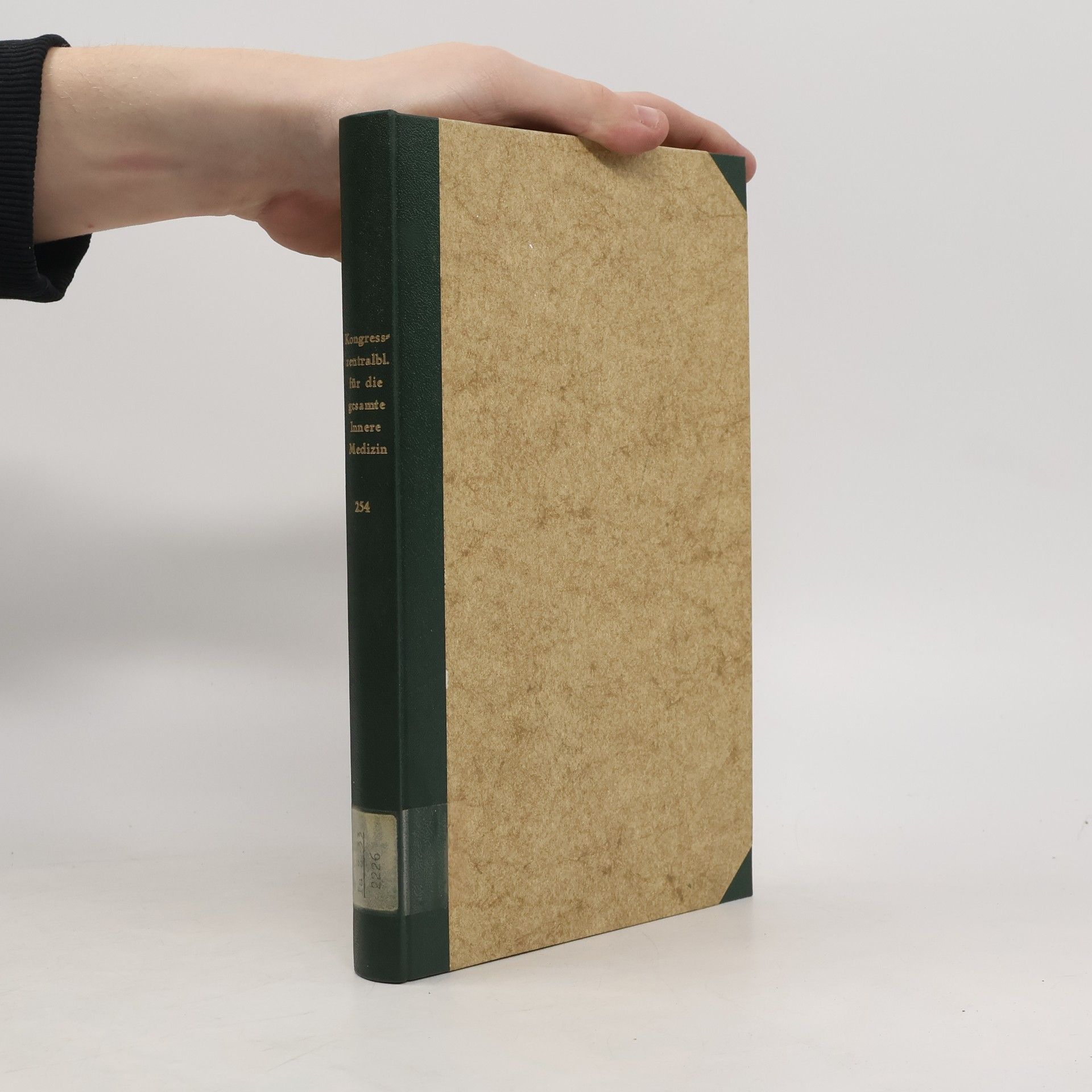 Autores varios Kongresszentralblatt für die gesamte Innere Medizin und ihre Grenzgebiete 254. Band