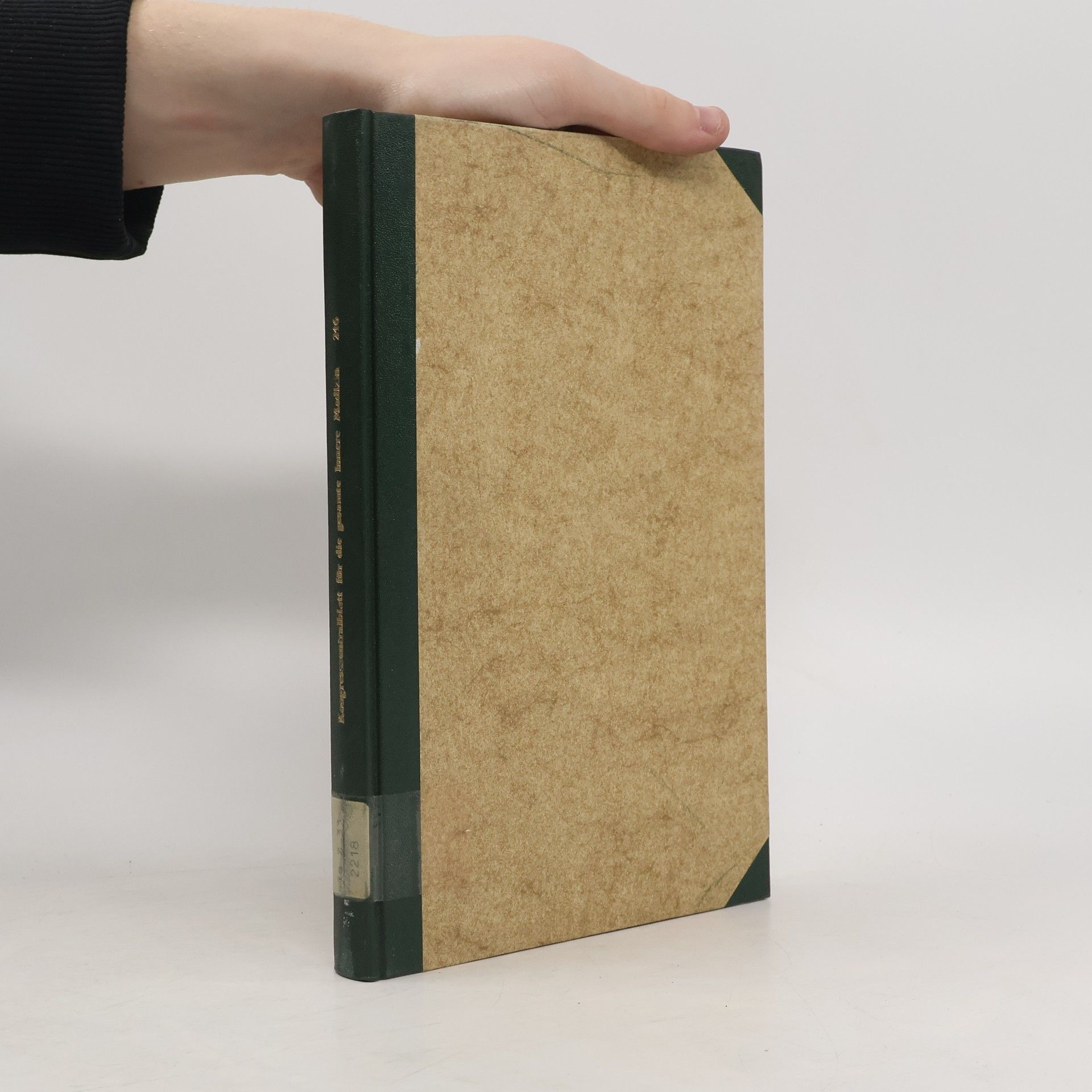 Autores varios Kongresszentralblatt für die gesamte innere Medizin und ihre Grenzgebiete 246. Band