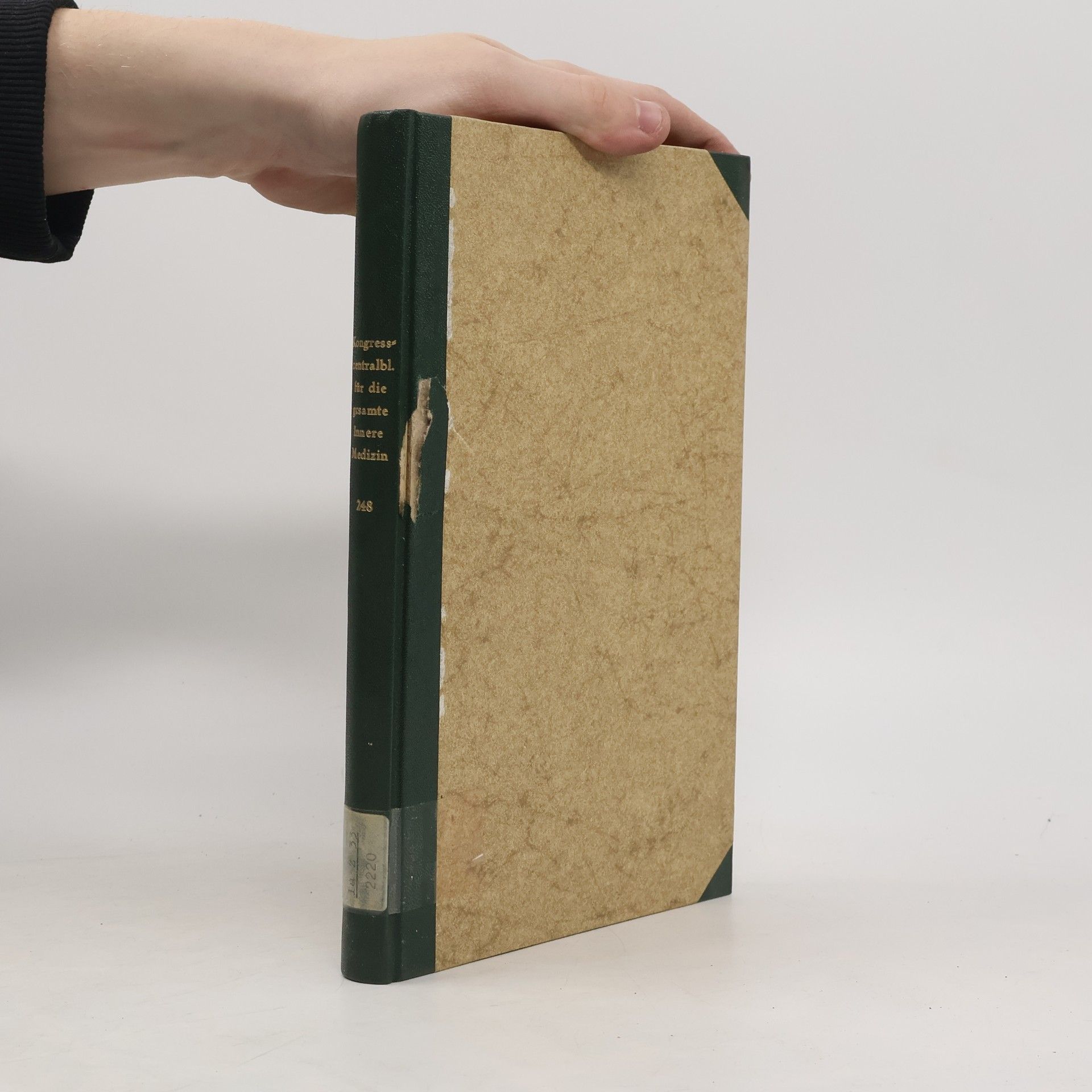 Autores varios Kongresszentralblatt für die gesamte Innere Medizin und ihre Grenzgebiete 248. Band