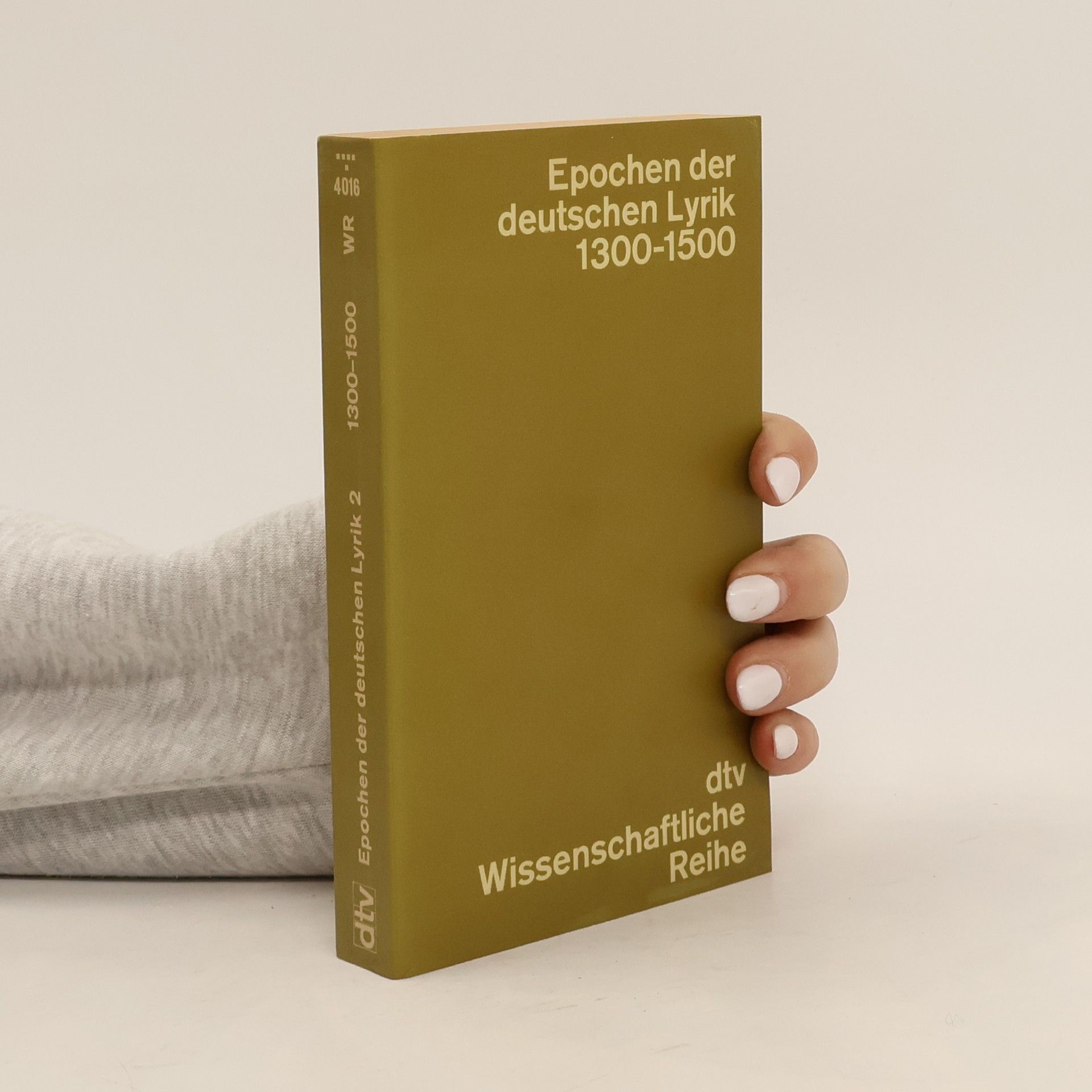 Walther Killy Epochen der deutschen Lyrik 1300-1500