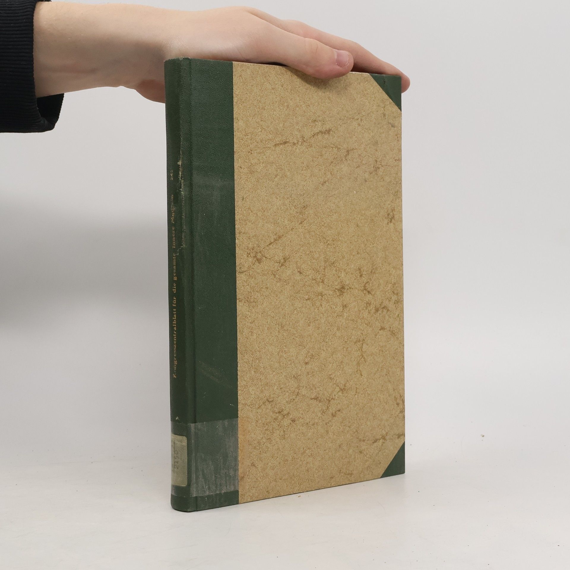 Autores varios Kongresszentralblatt für die gesamte Innere Medizin und ihre Grenzgebiete 242