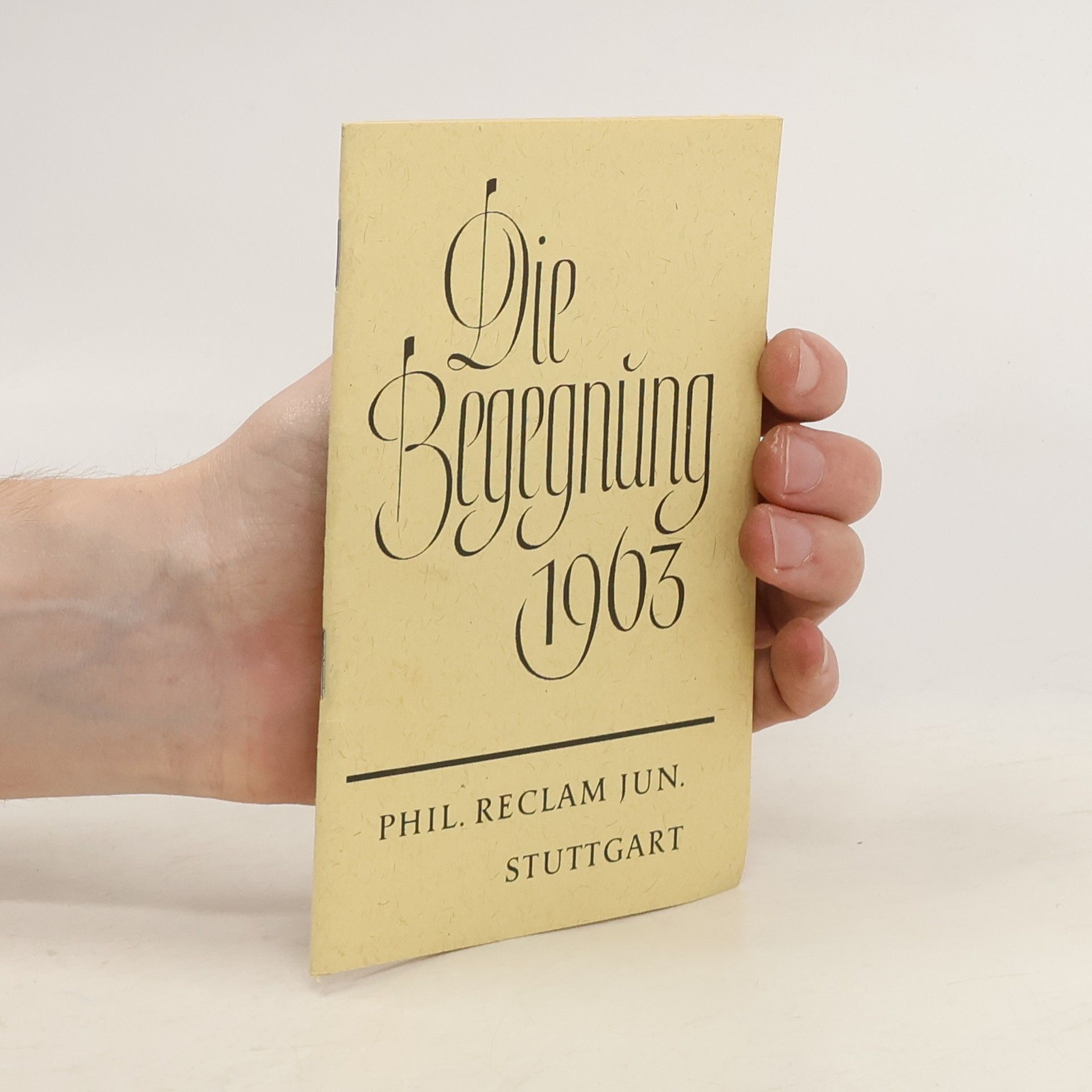 Collectif d'auteurs Die Begegnung 1963