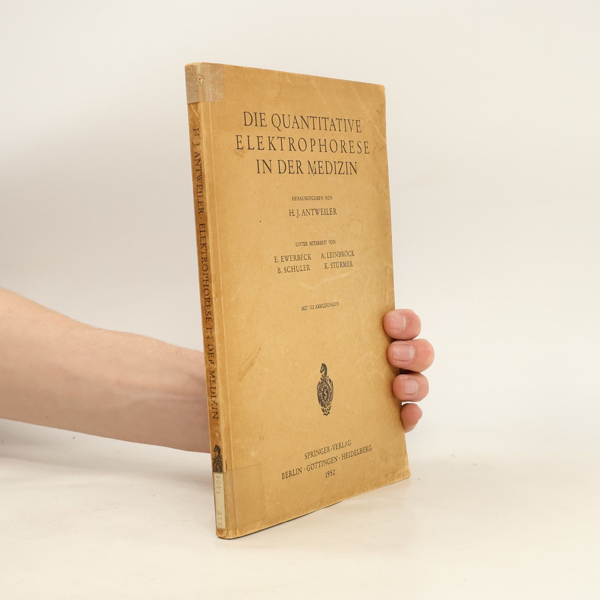 Hermann Josef Antweiler Die Quantitative Elektrophorese in der Medizin