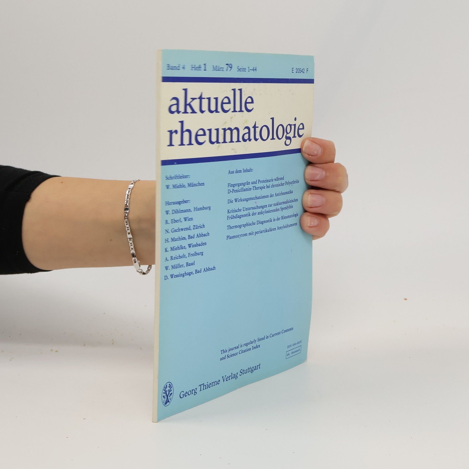 Collectif d'auteurs Aktuelle Rheumatologie 4/1