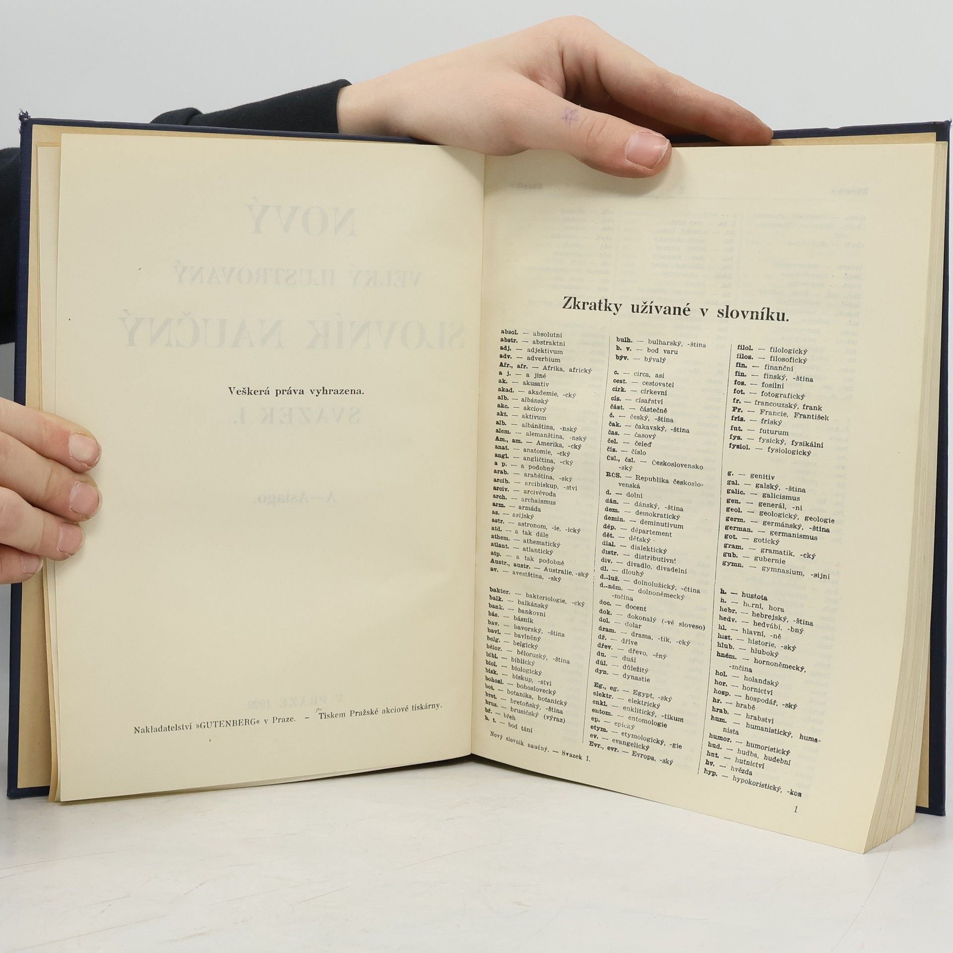 Autorenkollektiv Nový velký ilustrovaný slovník naučný I. A-Asiago