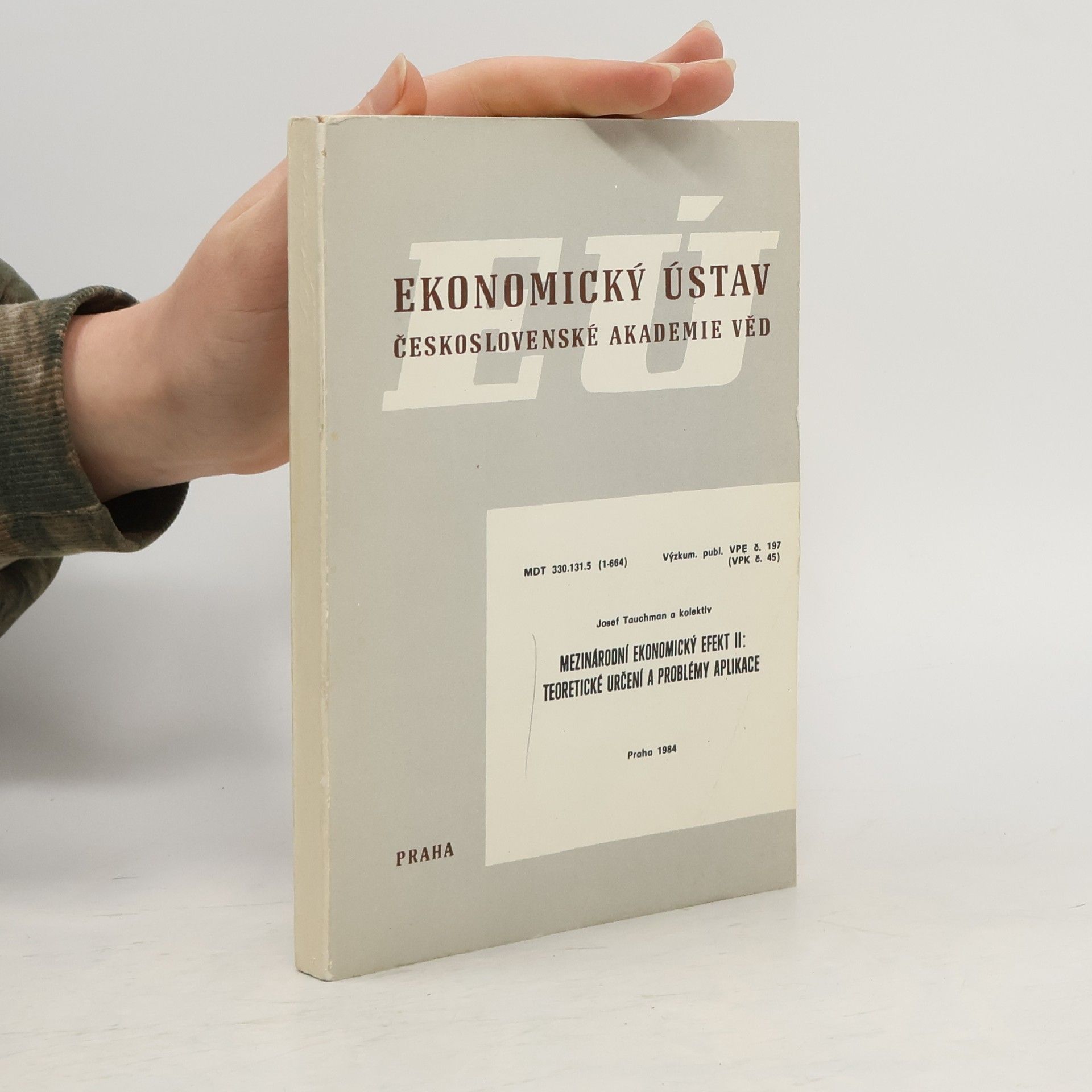 Autorenkollektiv Ekonomický ústav československé akademie věd