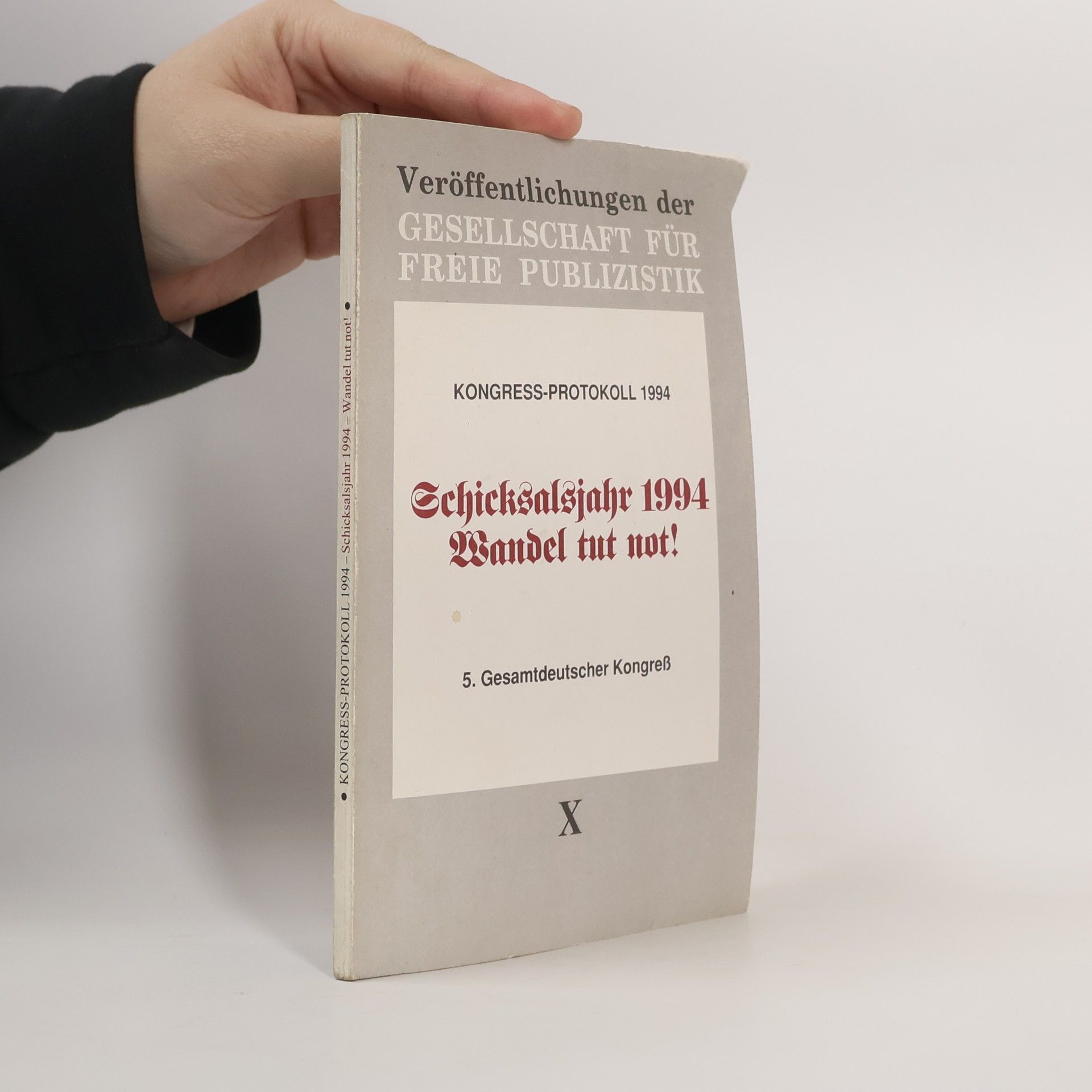 Kolektiv autorů Kongress-Protokoll 1994