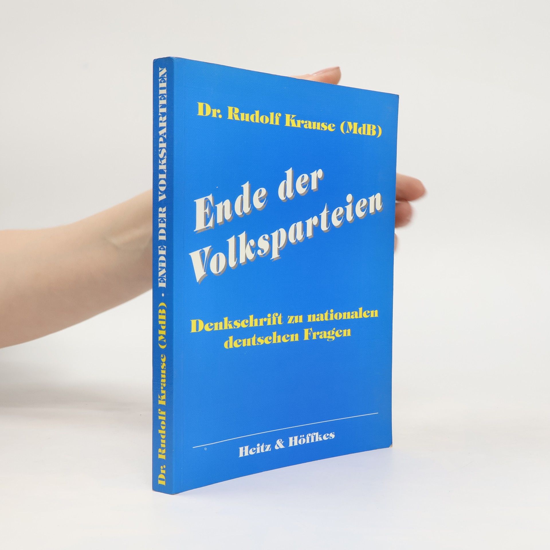 Dr. Rudolf Krause Ende der Volksparteien