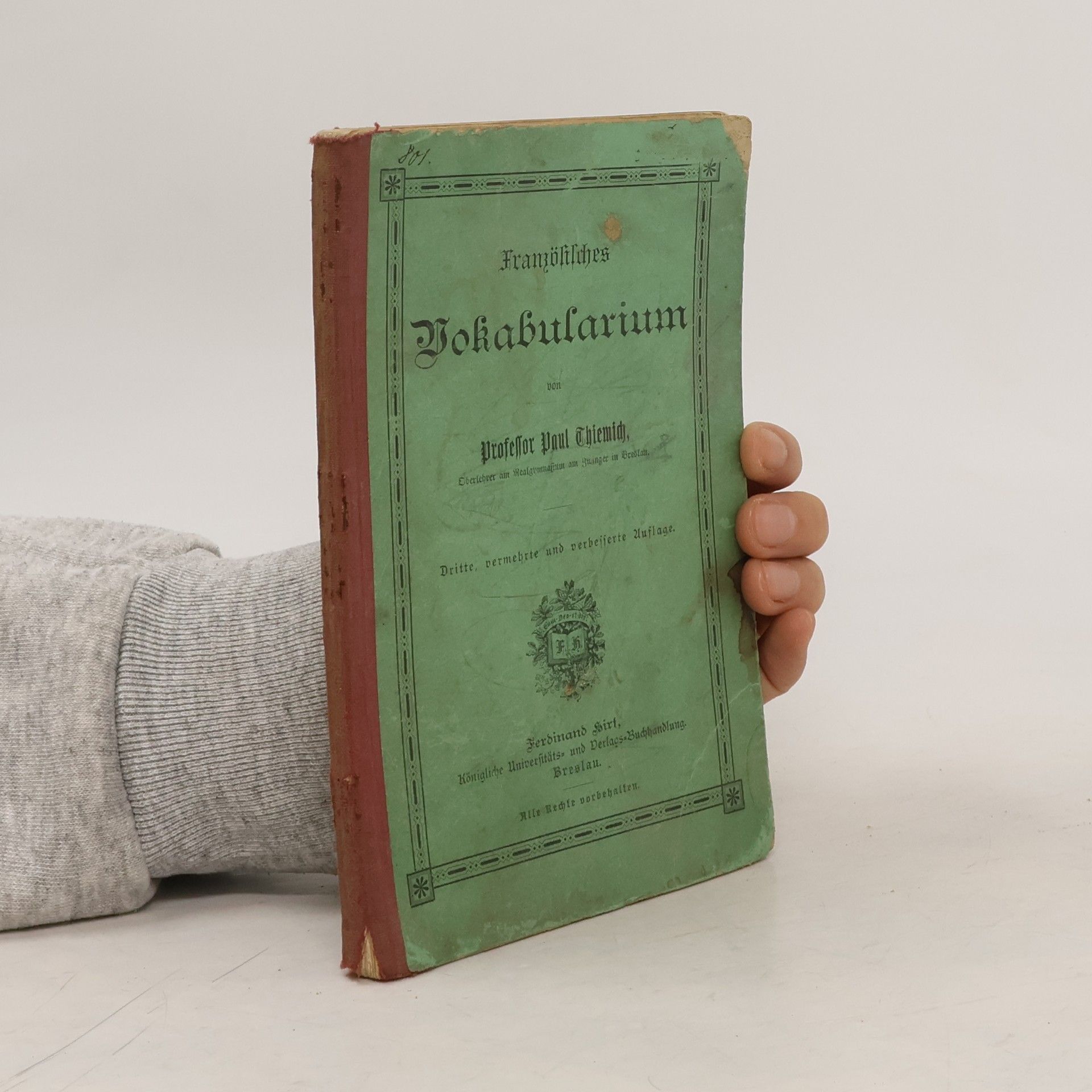 Paul Thiemich Französisches Vokabularium