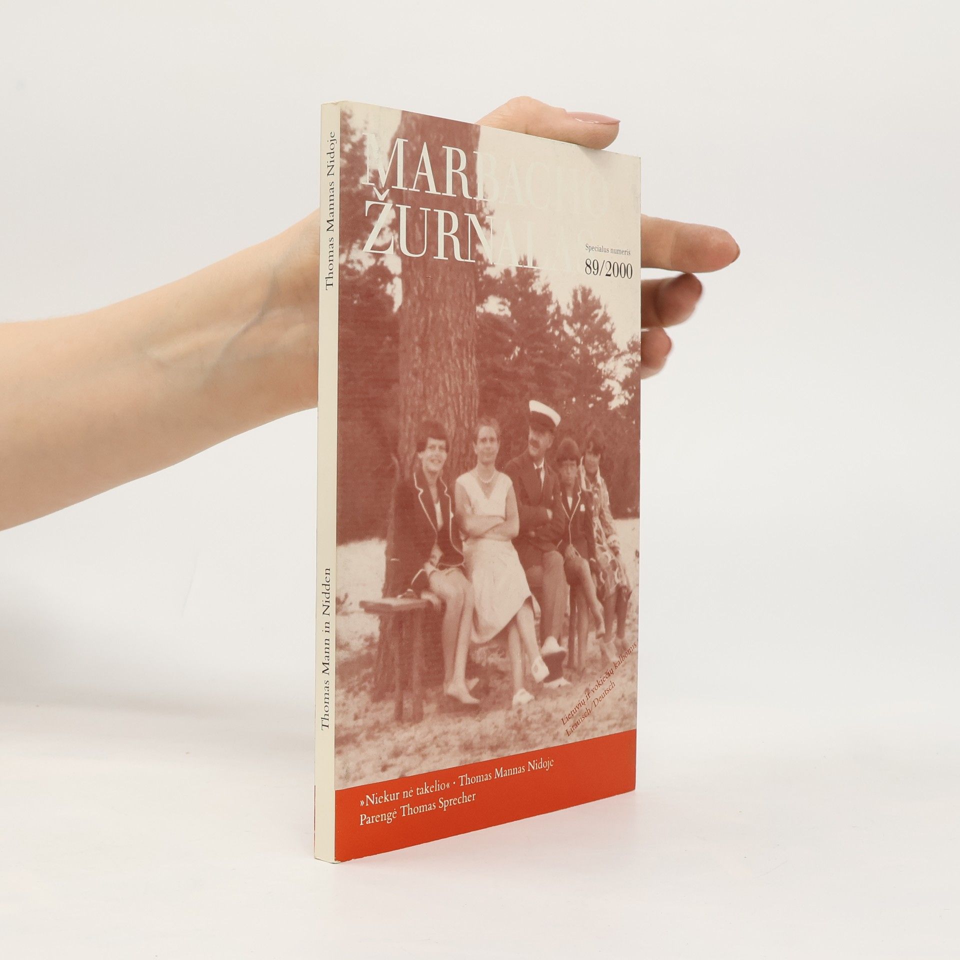 Thomas Sprecher Marbacho Žurnalas 89/2000. "Alles ist weglos". "Niekur né takelio"